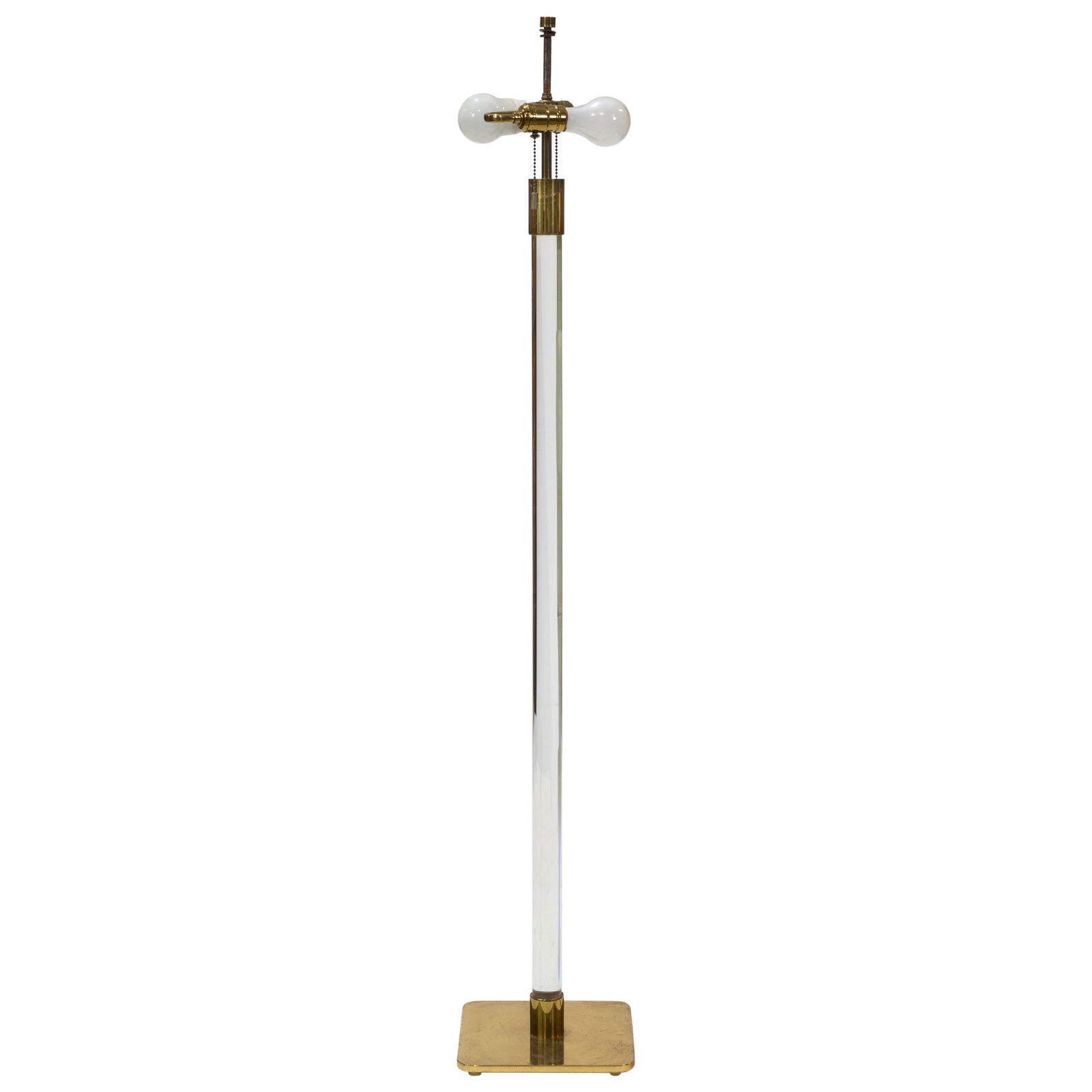 Hansen - Lucite and Brass Floor Lamp (1 of 3)