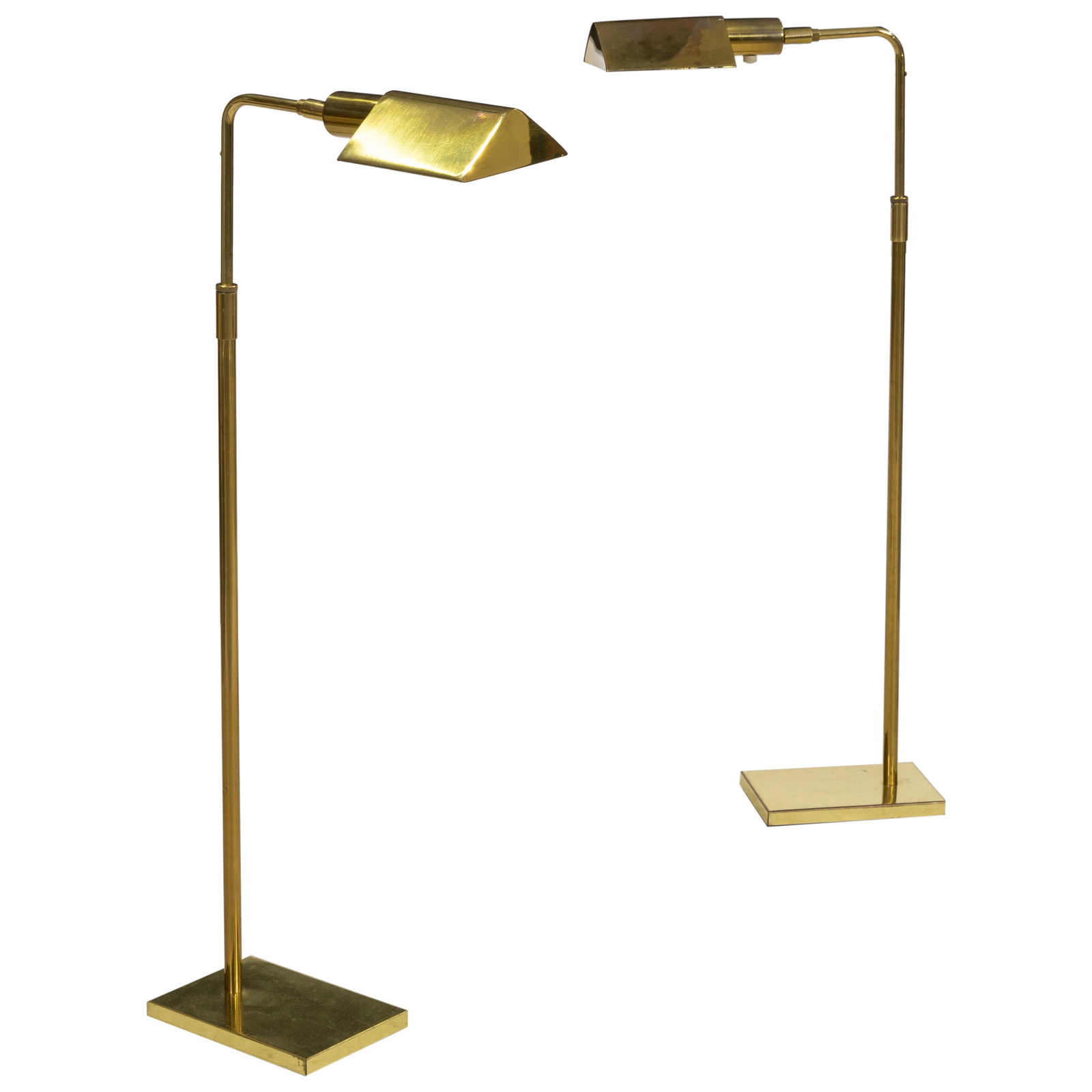 Koch & Lowy - Brass Floor Lamps - Pair (1 of 2)