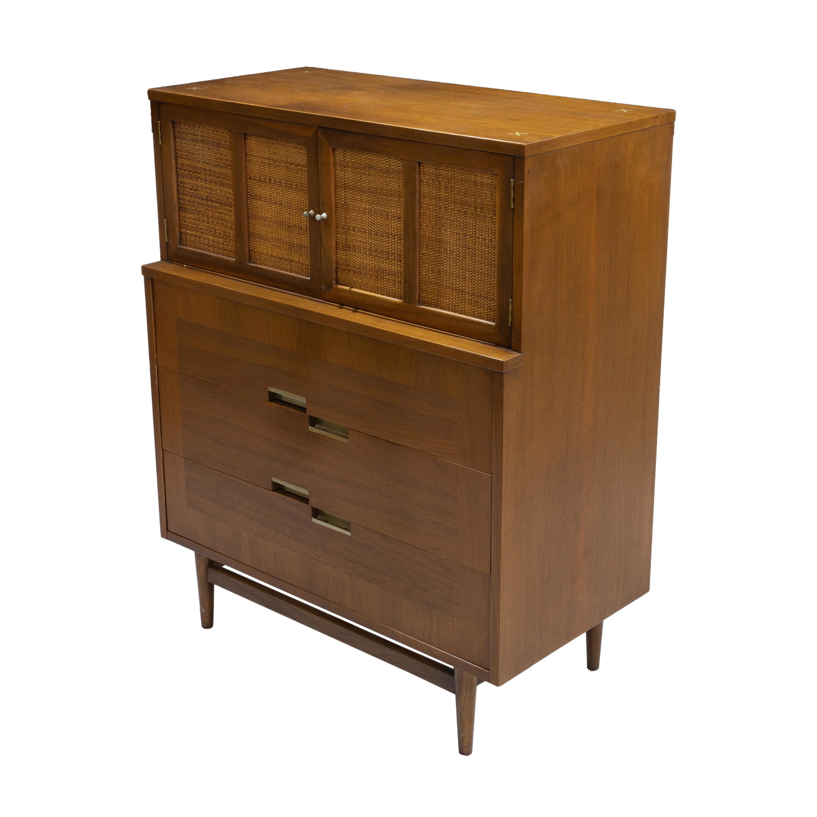 American of Martinsville - Highboy: Description - American of Martinsville highboy. Dimensions - 44.5" x 36" x 19"