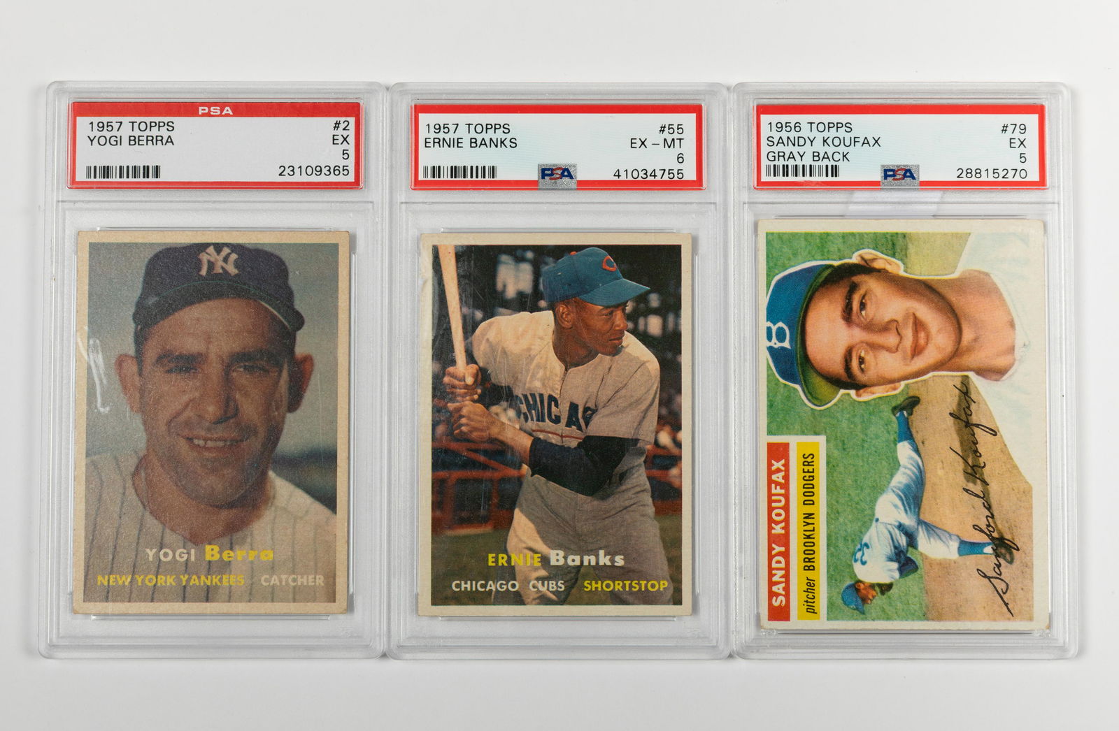 Topps - 1956 & 1957 Baseball Cards - 3 (1 of 2)