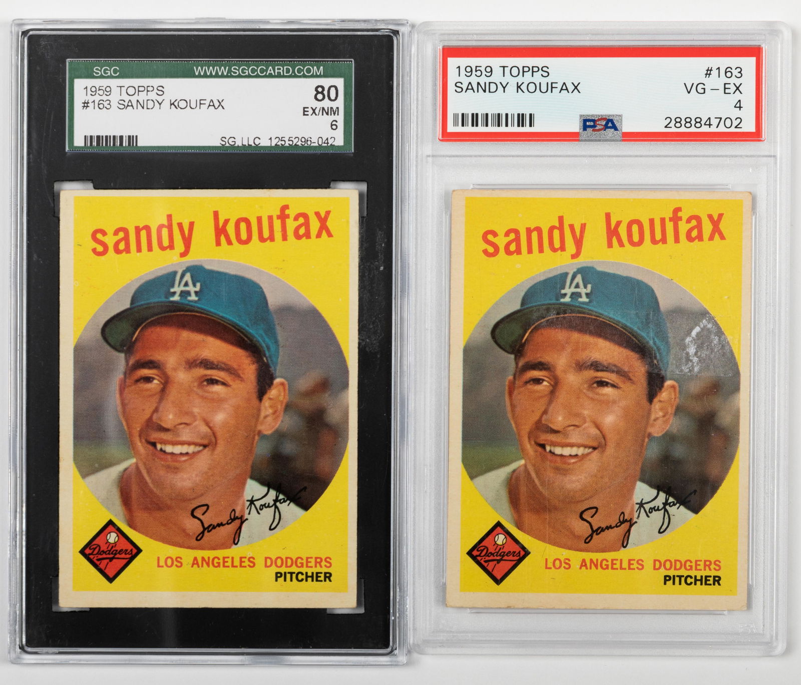Topps - 1959 Sandy Koufax Baseball Cards - 2 (1 of 2)