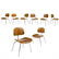 Charles & Ray Eames - DCM - Set of Eight