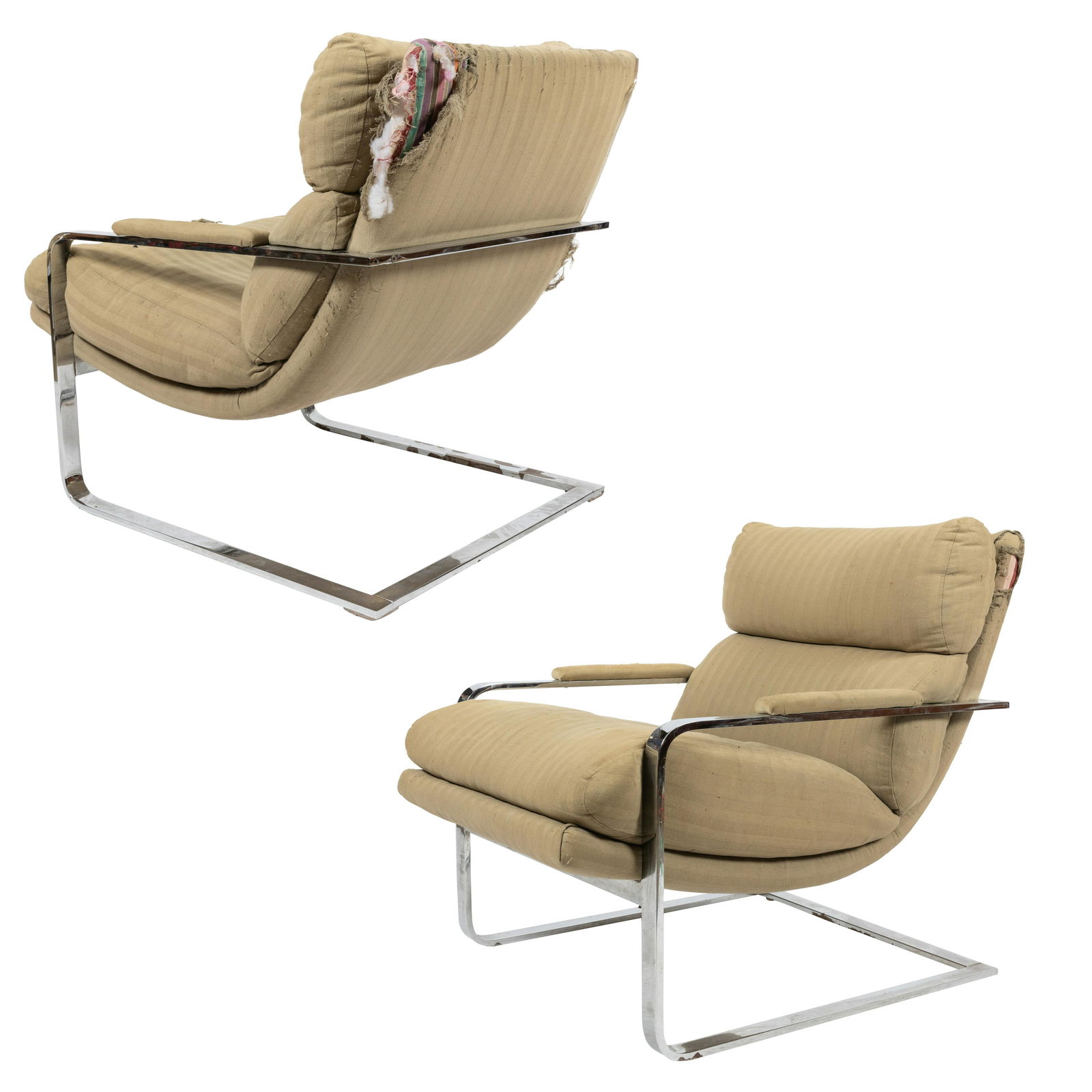Milo Baughman Style - Cantilever Lounge Chairs (1 of 3)
