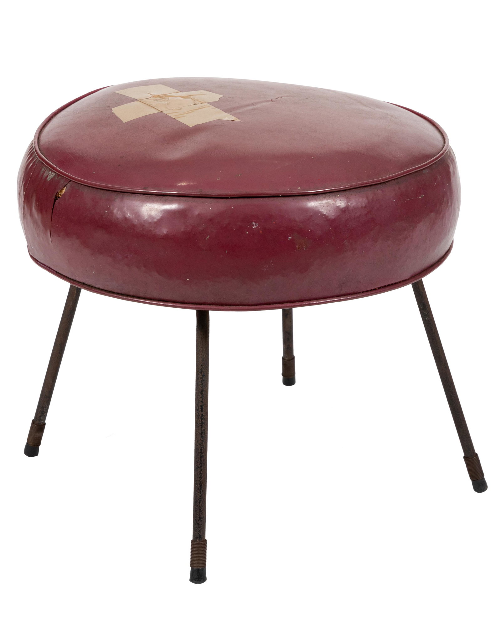Arthur Umanoff Style - Ottoman: Description - Arthur Umanoff style ottoman. Dimensions - 15" x 17"