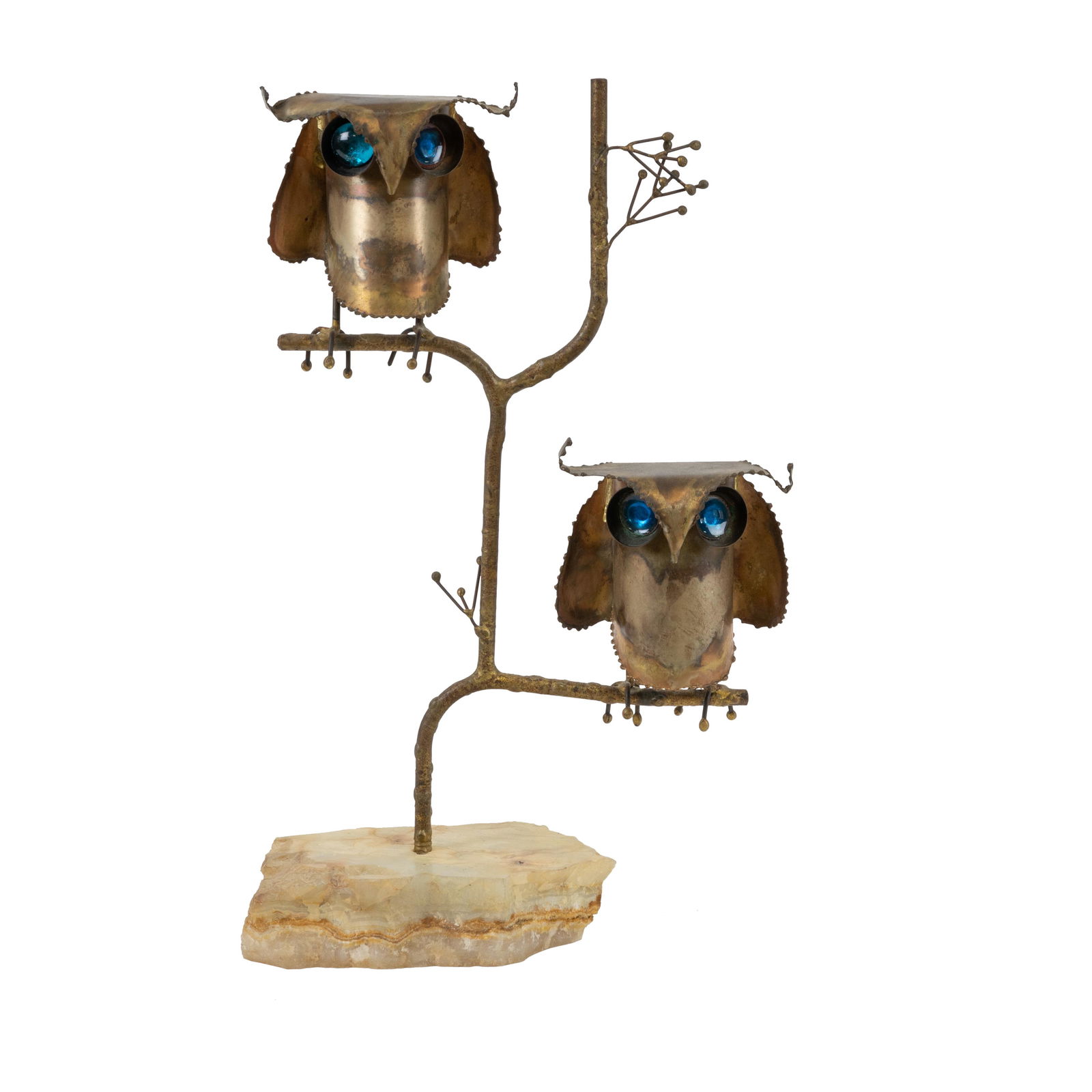 Curtis Jere - 1967 Owls: Description - Curtis Jere 1967 owls. Dimensions - 16" x 10" x 5"