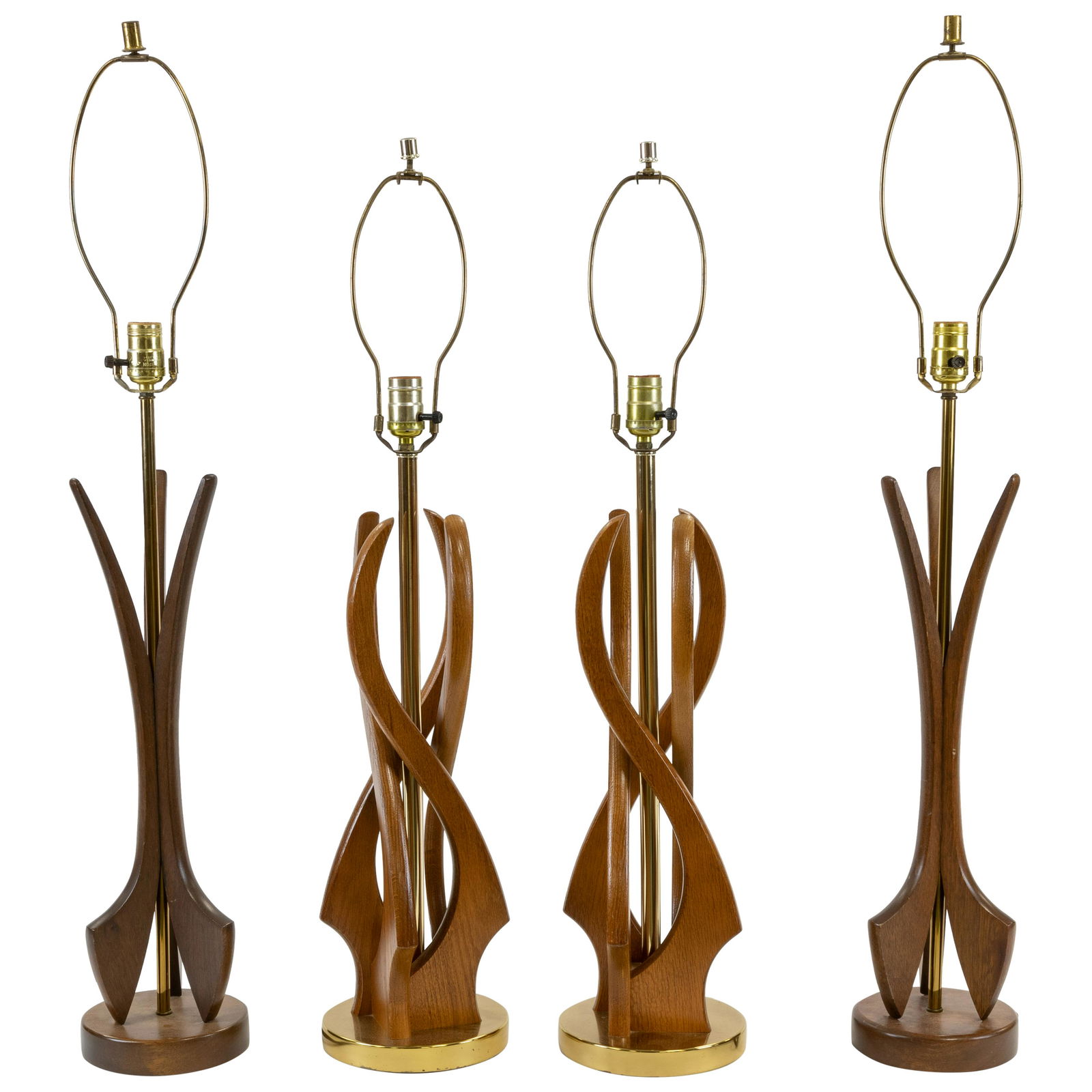 Sculpted Walnut Lamps (1 of 3)