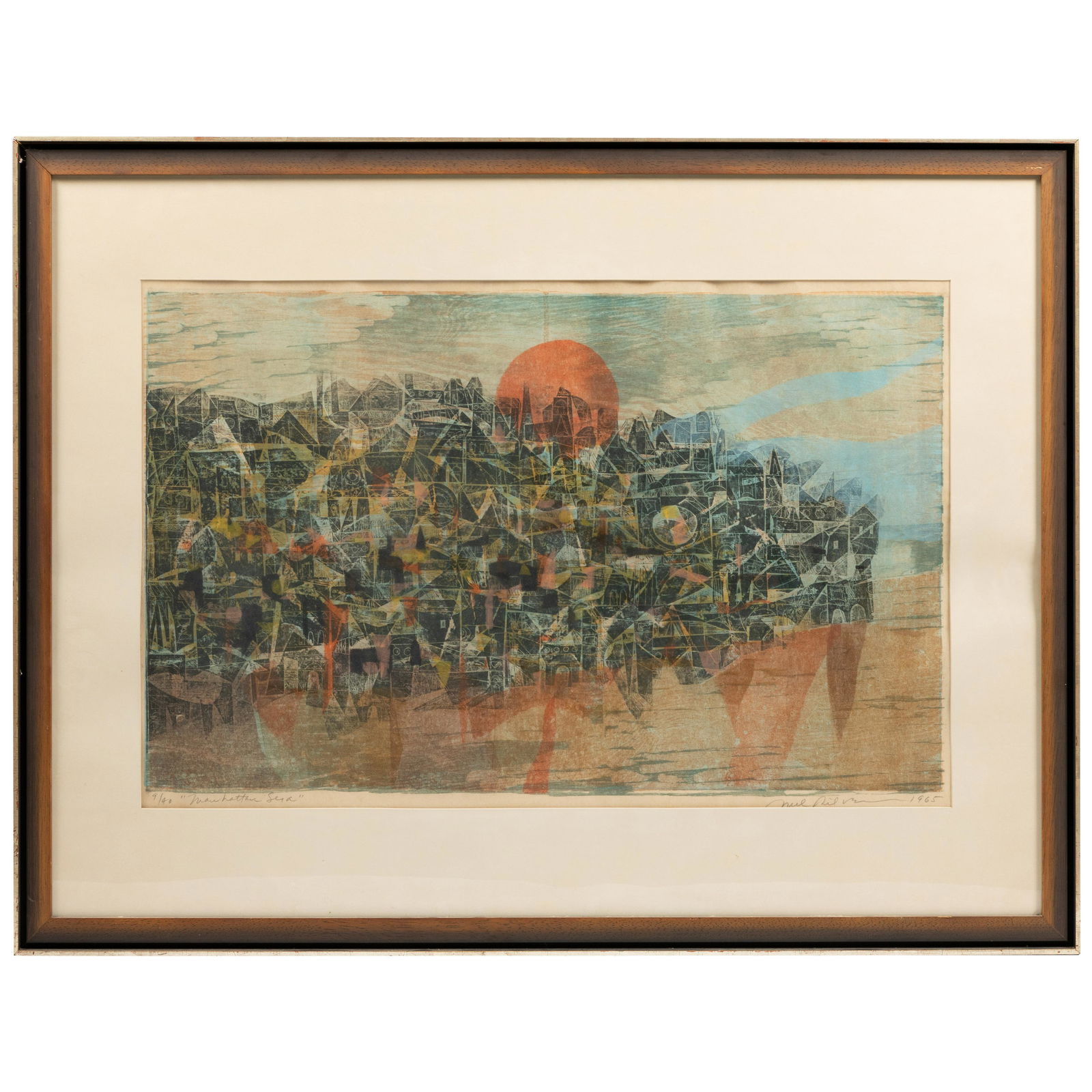 Mel Silverman - Woodcut - 1965 (1 of 5)