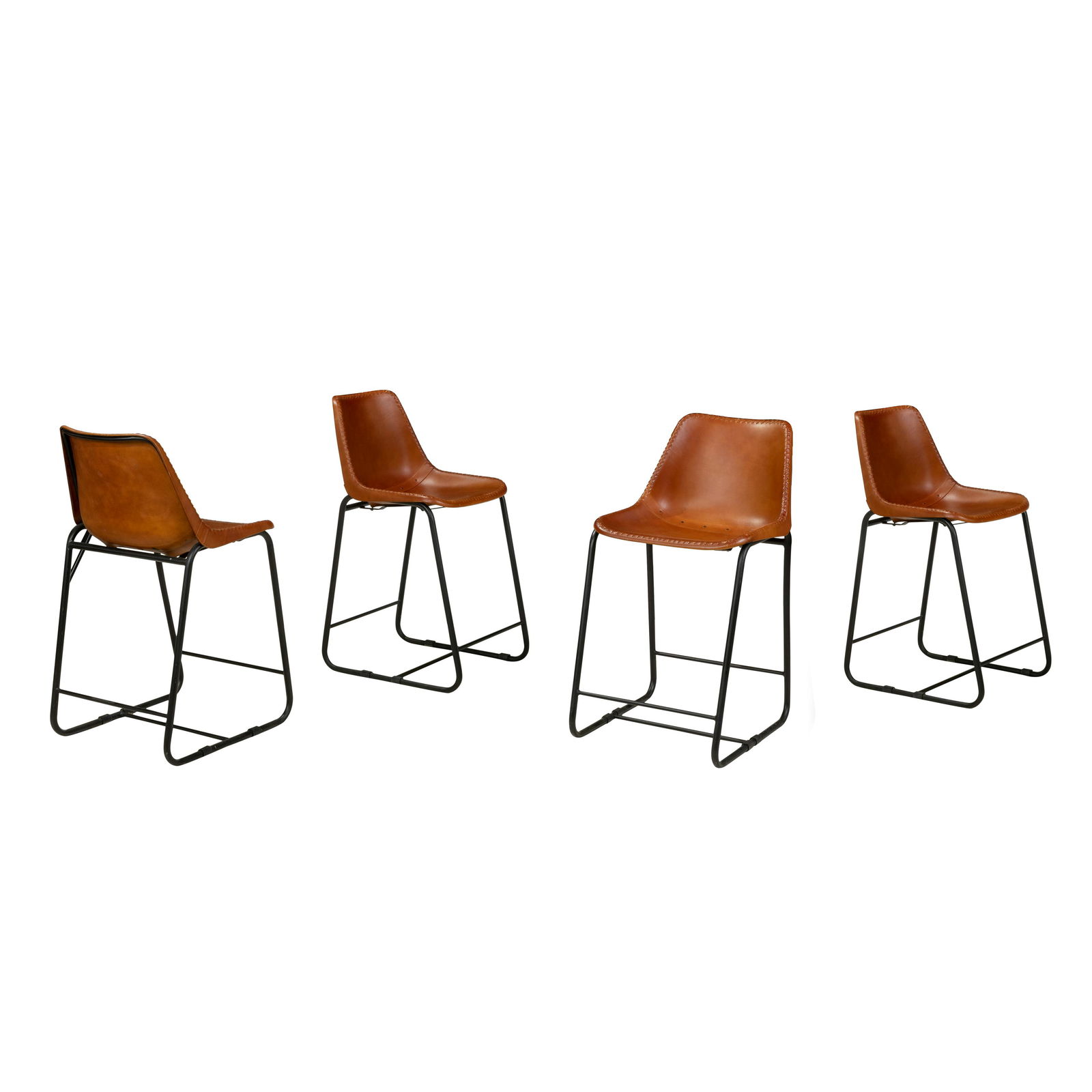 Leather and Iron Stools - 4 (1 of 3)