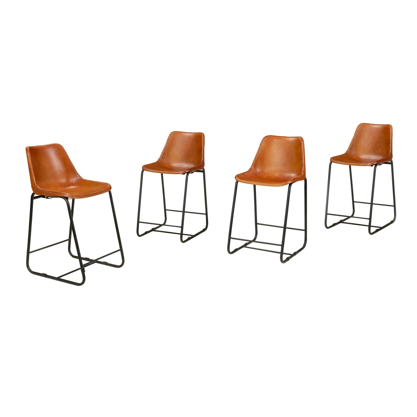 Leather and Iron Stools - 4 (1 of 3)