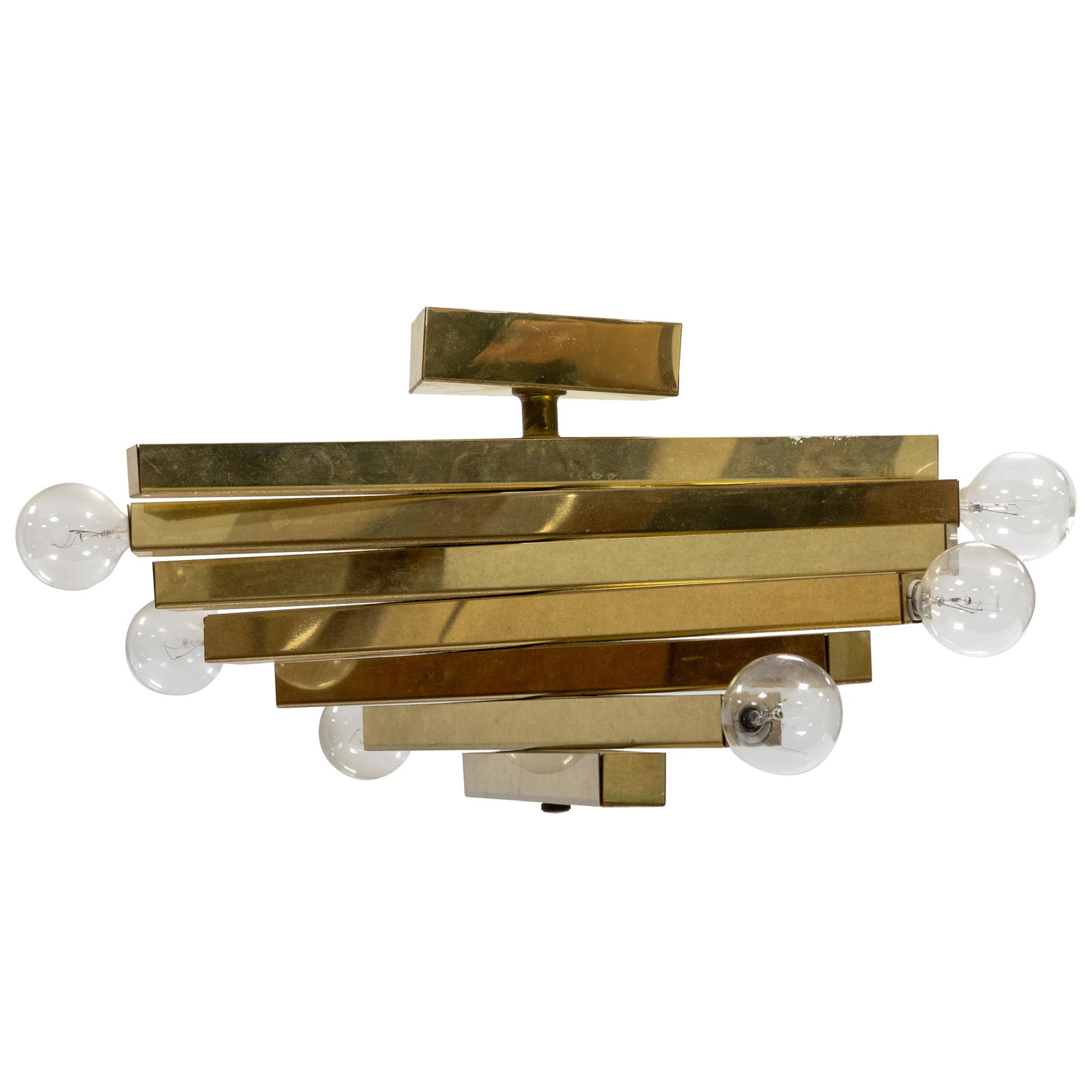 Gaetano Sciolari Attr. - Brass Fixture (1 of 3)