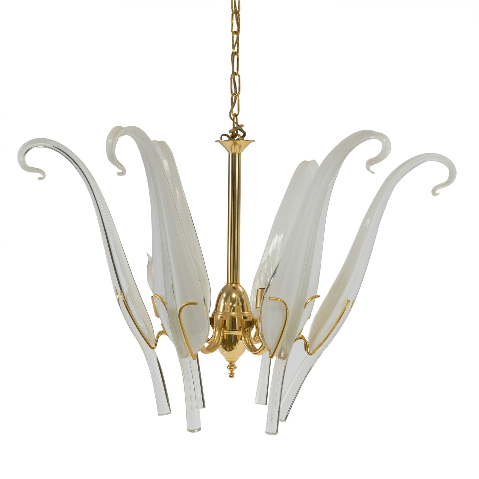 Franco Luce - Seguso Murano Chandelier: Description - Franco Luce for Seguso Murano chandelier. Dimensions - 22" x 30"