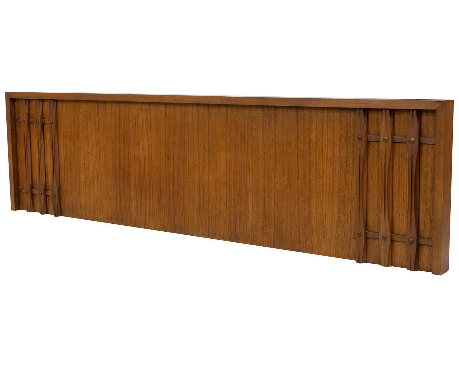 Brutalist Style Walnut Floating Headboard (1 of 1)