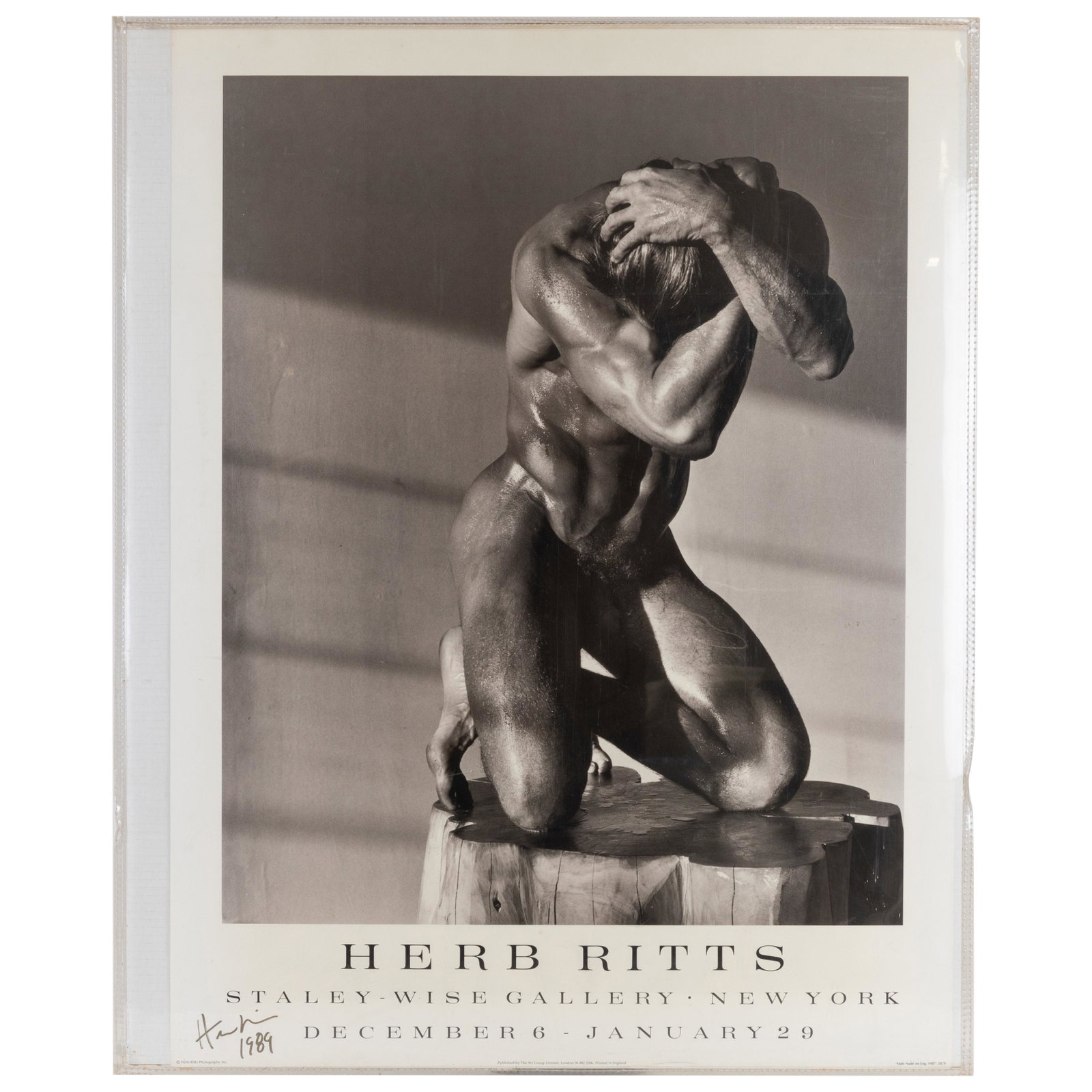 Herb Ritts - Exhibition Poster 1989: Description - Herb Ritts Exhibition Poster 1989. Unframed. Dimensions -