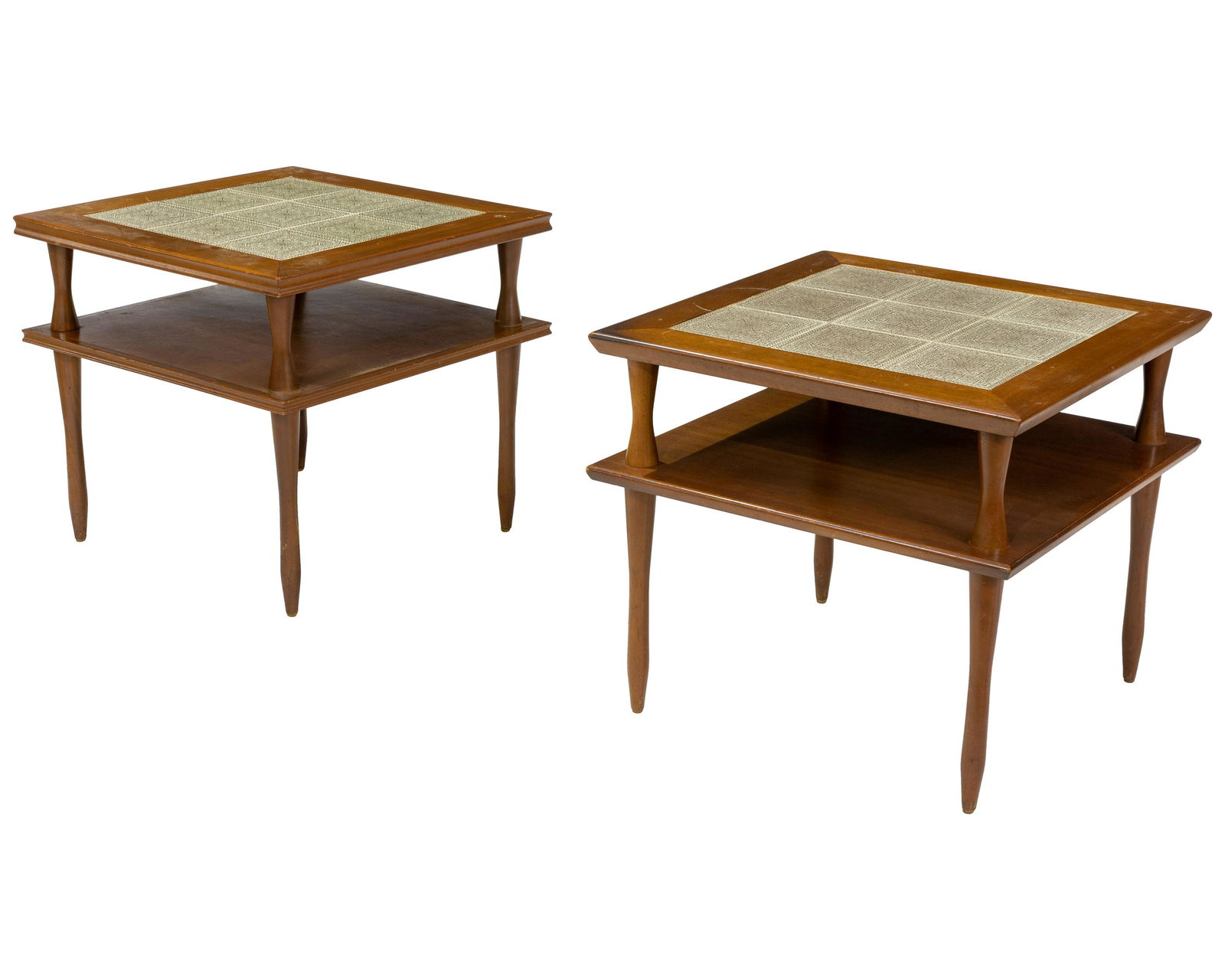 Walnut Tile Top Tables (1 of 3)