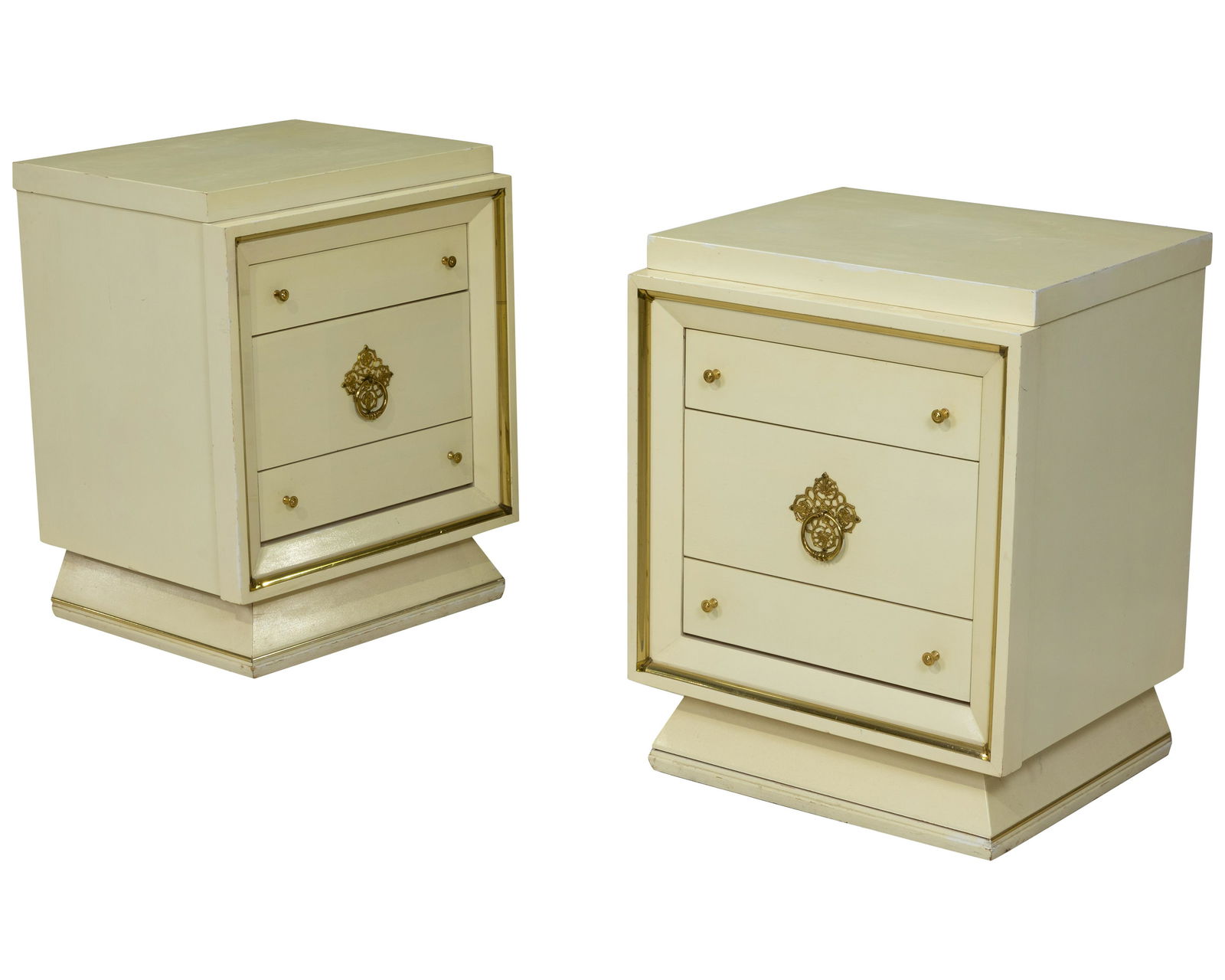 Hollywood Regency Painted Nightstands (1 of 2)