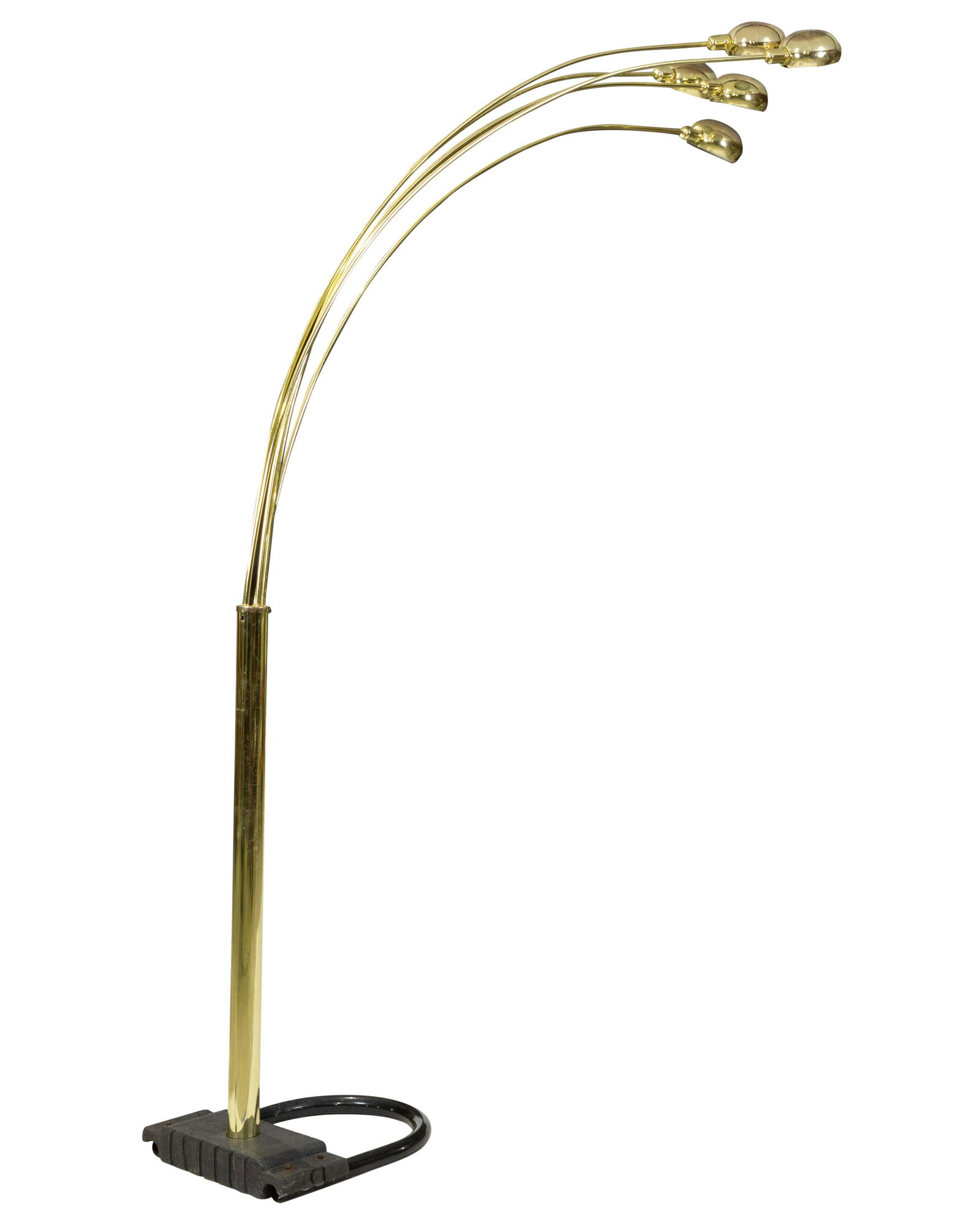 5 Light Brass Plated Arc Lamp (1 of 2)