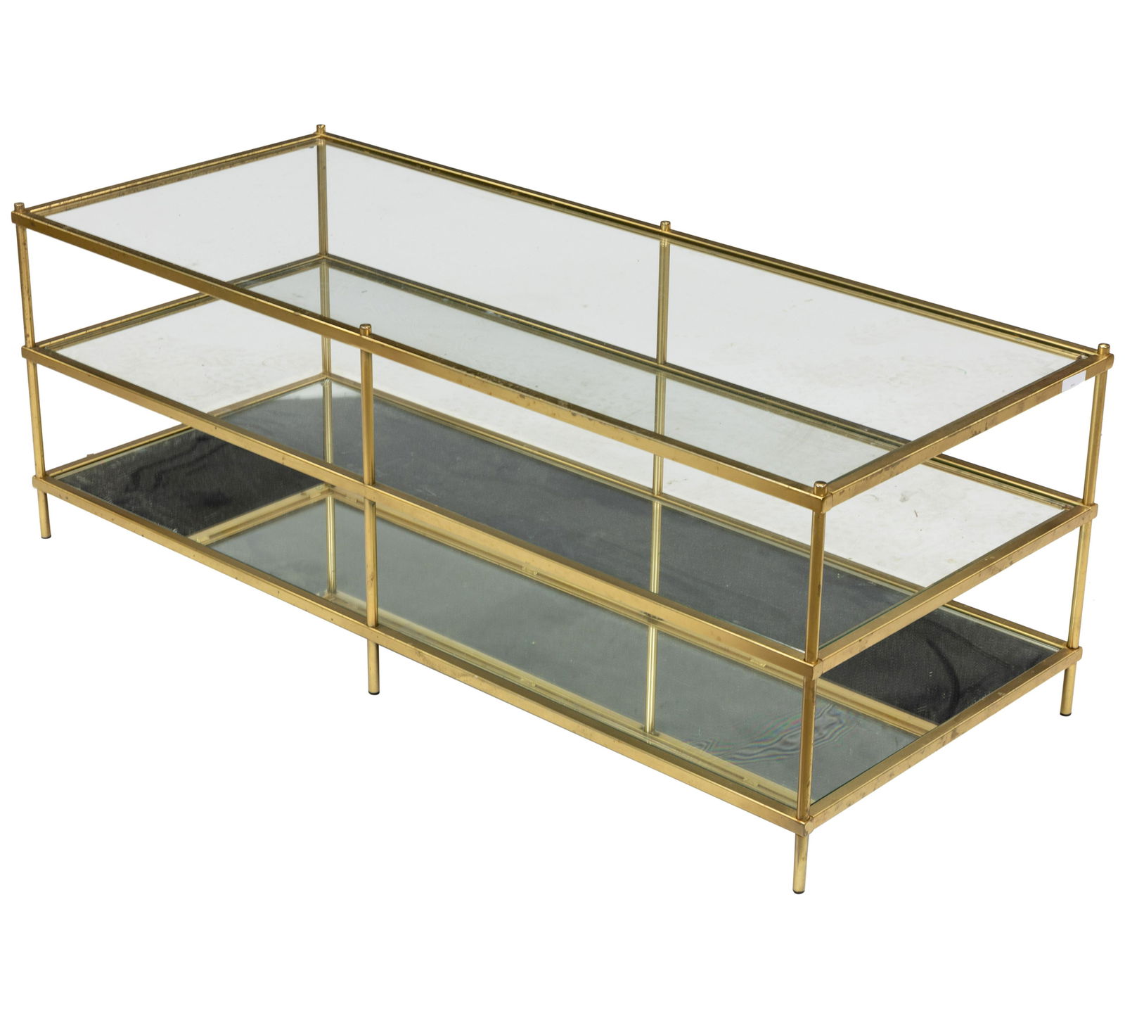 Brass and Glass Coffee Table (1 of 2)