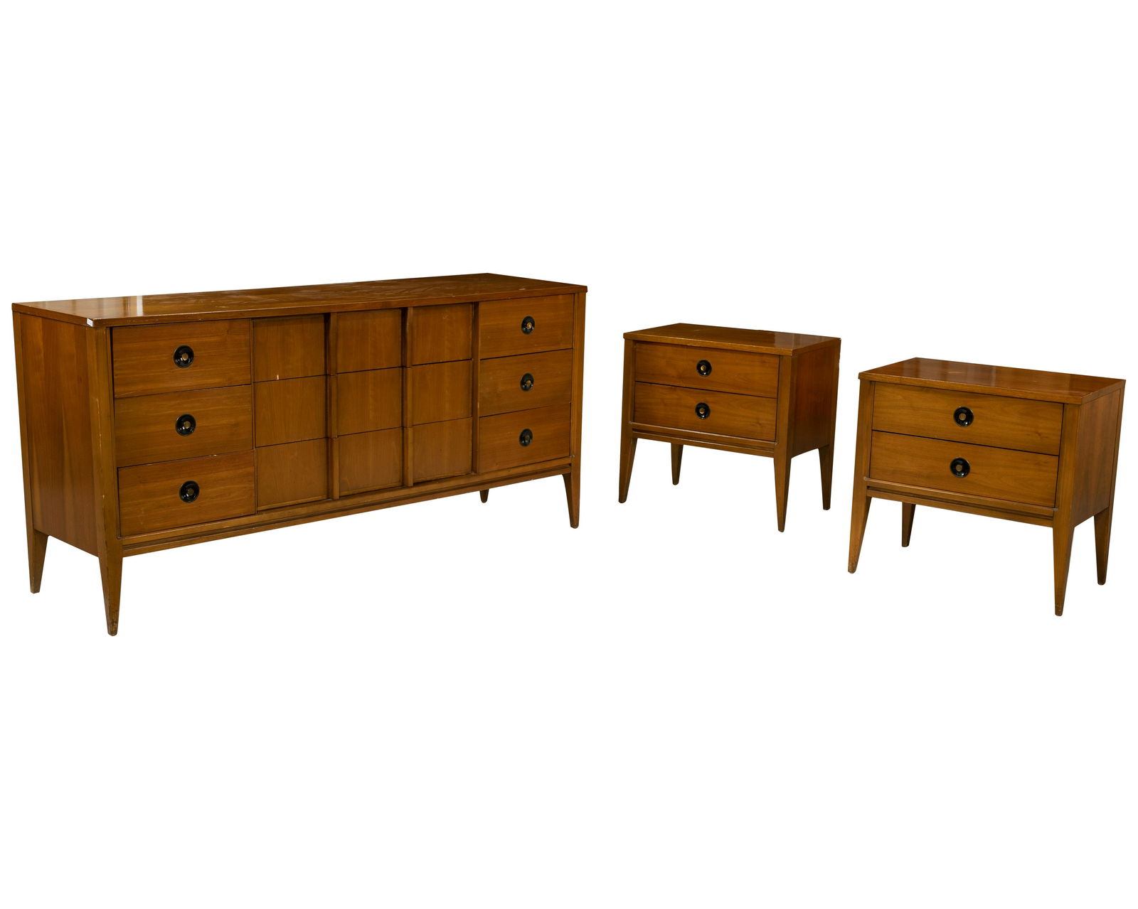 Walnut Bedroom Set - 3 Piece (1 of 4)