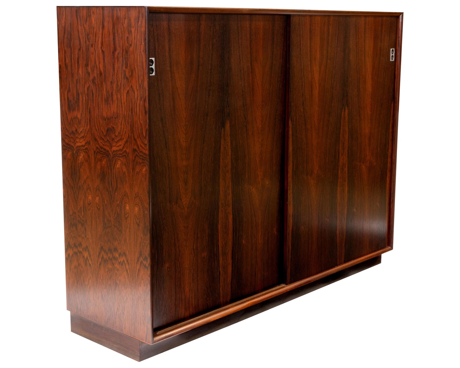 Arne Vodder - Sibast - Rosewood Cabinet: Description - Arne Vodder for Sibast rosewood cabinet. Includes 3 lucite shelves and 4 teak shelves. Dimensions - 47" x 59" x 18.5"