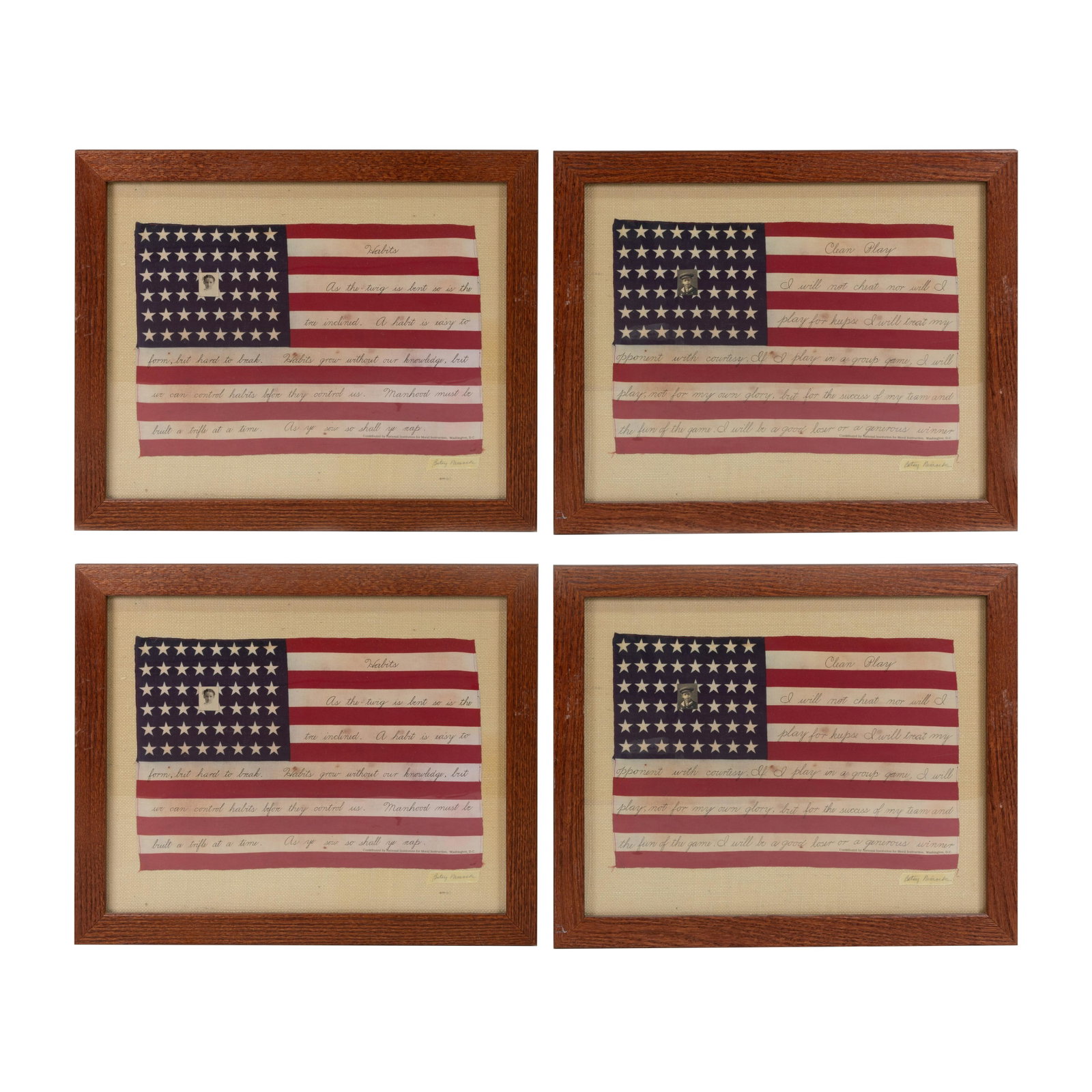 Betsy Nimock - Flag Series - 4: Description - Betsy Nimock flag series, 4. Dimensions - 18.5" x 22"