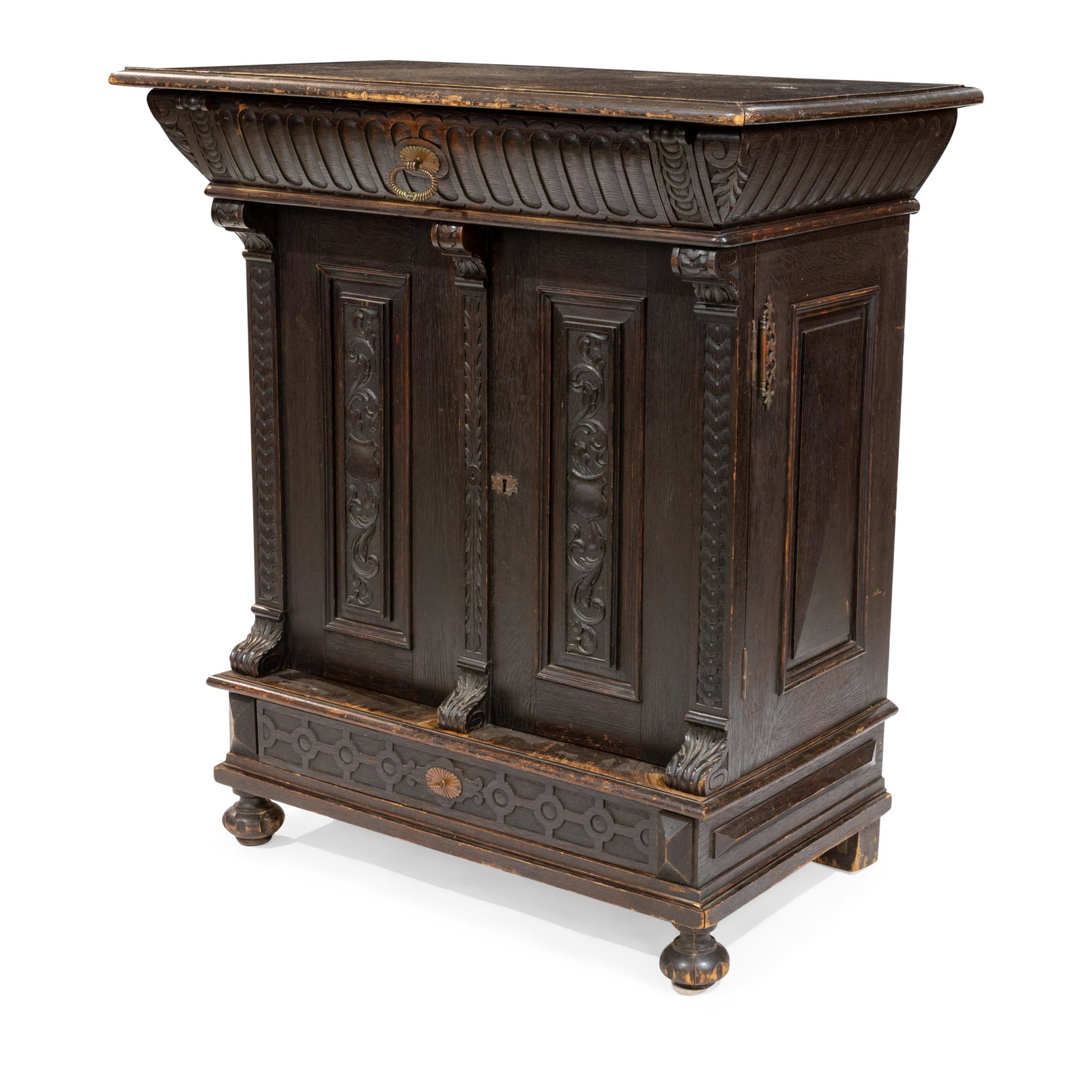 Antique Oak Cabinet (1 of 6)