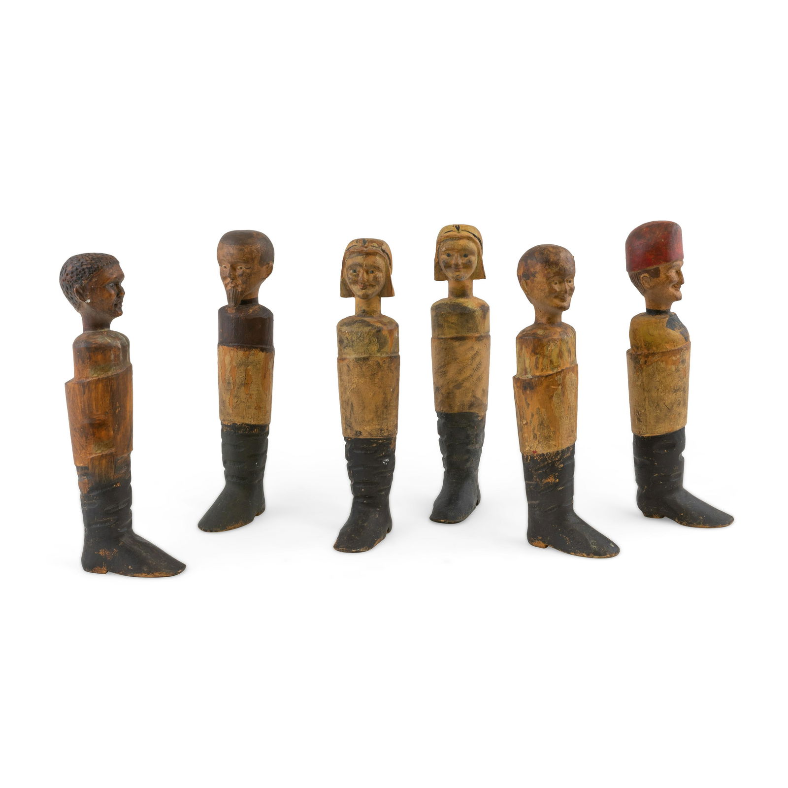 Six Folk Art Figures (1 of 3)