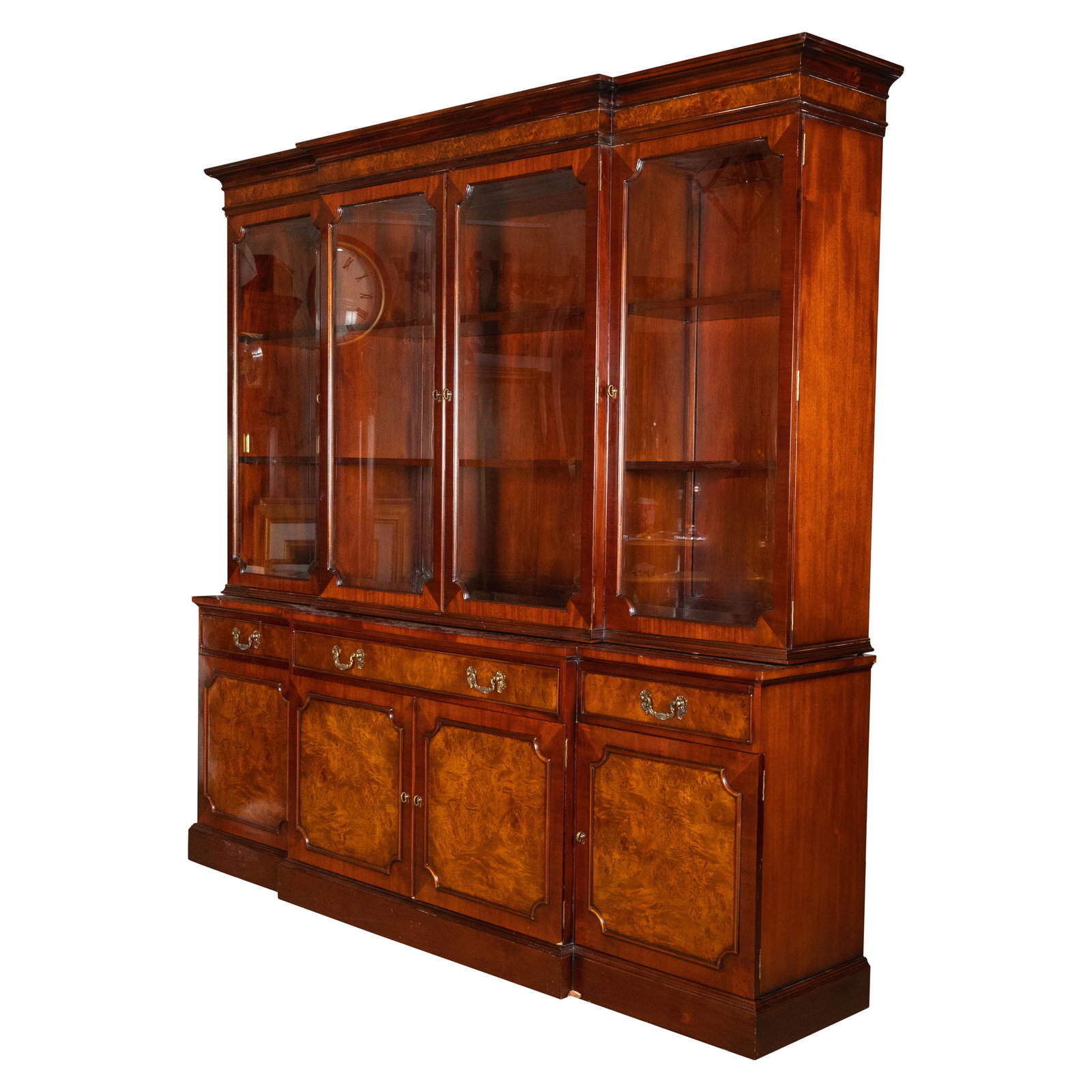 Two Part Mahogany Breakfront (1 of 5)