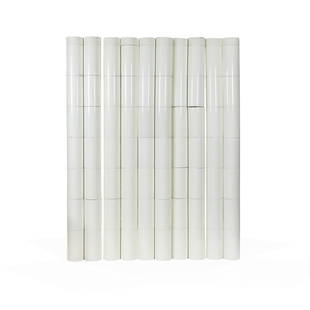 Pierluigi Spadolini - Kartell - Room Divider: Description - Pierluigi Spadolini for Kartell Fiocco room divider. Dimensions - as photographed - 85.5" x 66" x 6.5"