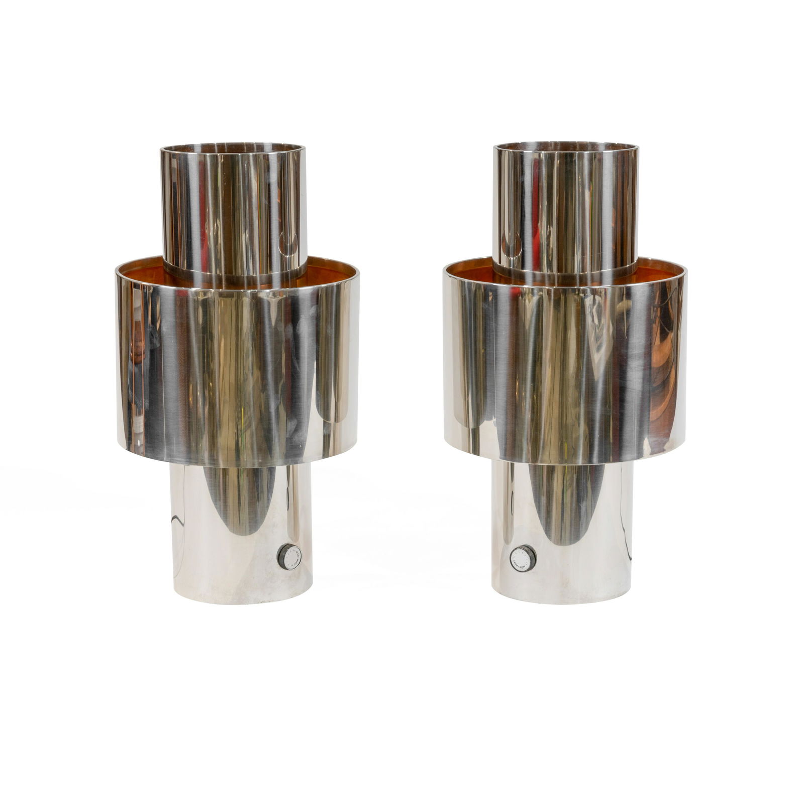 Willy Rizzo - Chrome Lamps - Pair (1 of 7)