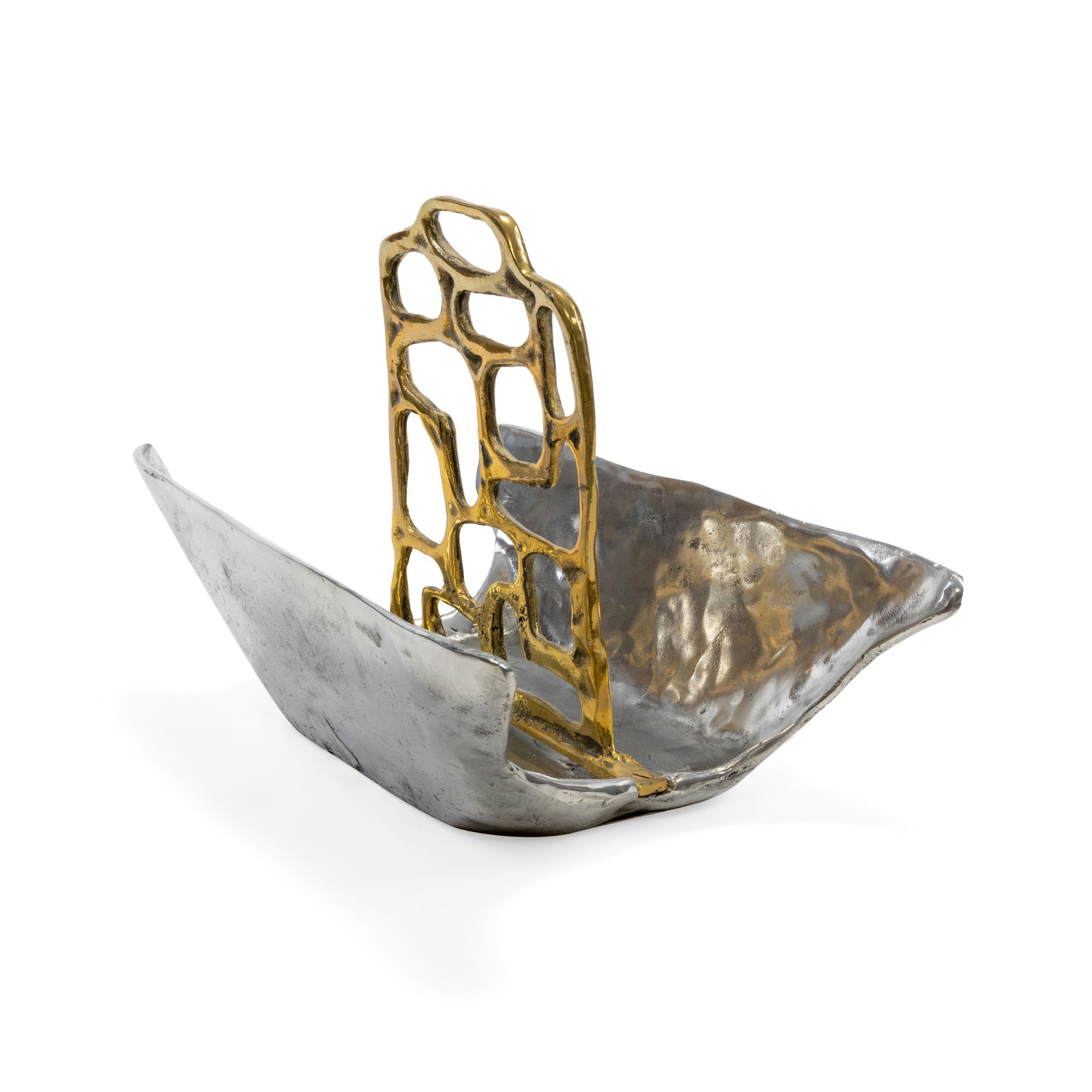 David Marshall - Mixed Metal Magazine Rack (1 of 4)