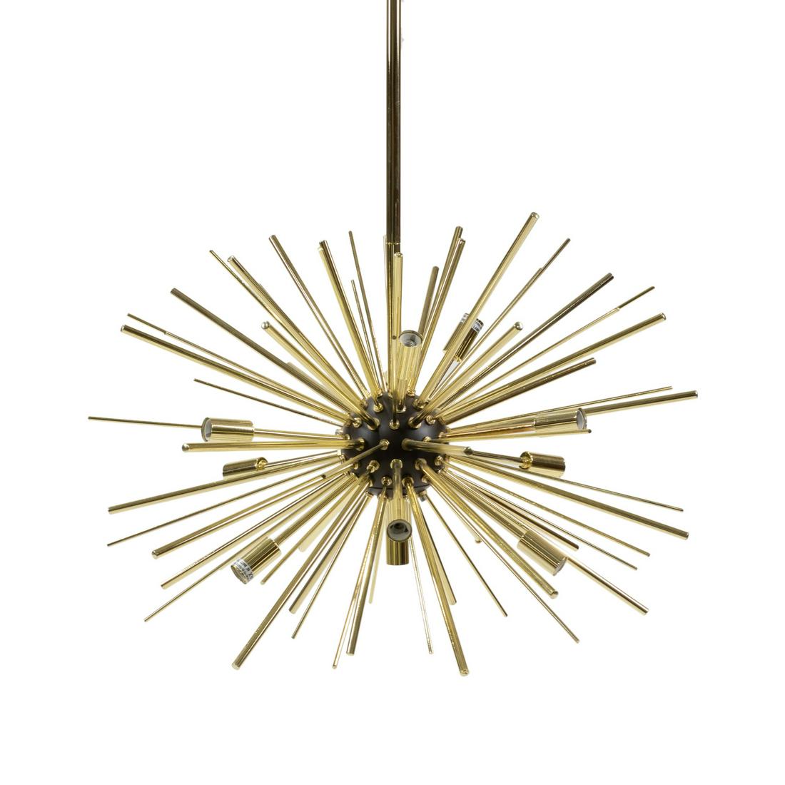 Sputnik Light Fixture: Description - Sputnik light fixture. Dimensions - 34" x 26"