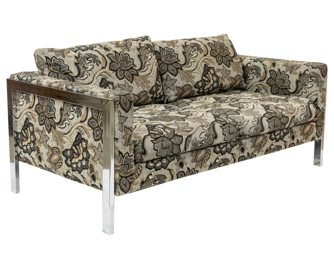 Milo Baughman Style Loveseat (1 of 2)