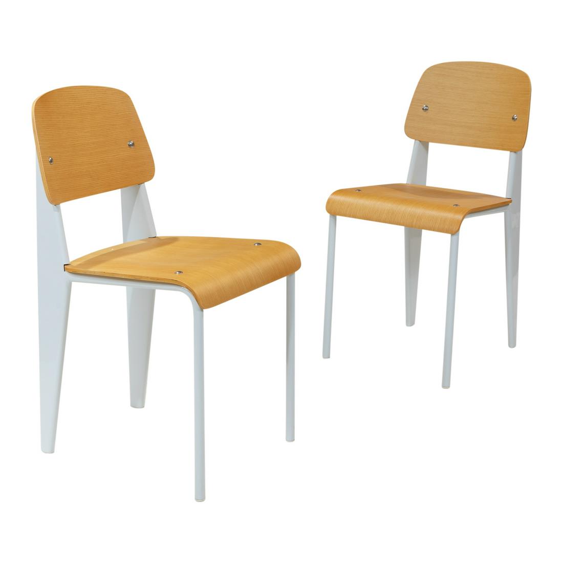 Jean Prouve (After) - Pair Chairs (1 of 3)