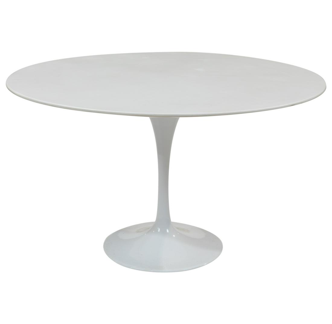 Eero Saarinen (After) - Tulip Table: Description - Tulip table with quartz top in the manor of Eero Saarinen. Dimensions - 29.5" x 48"