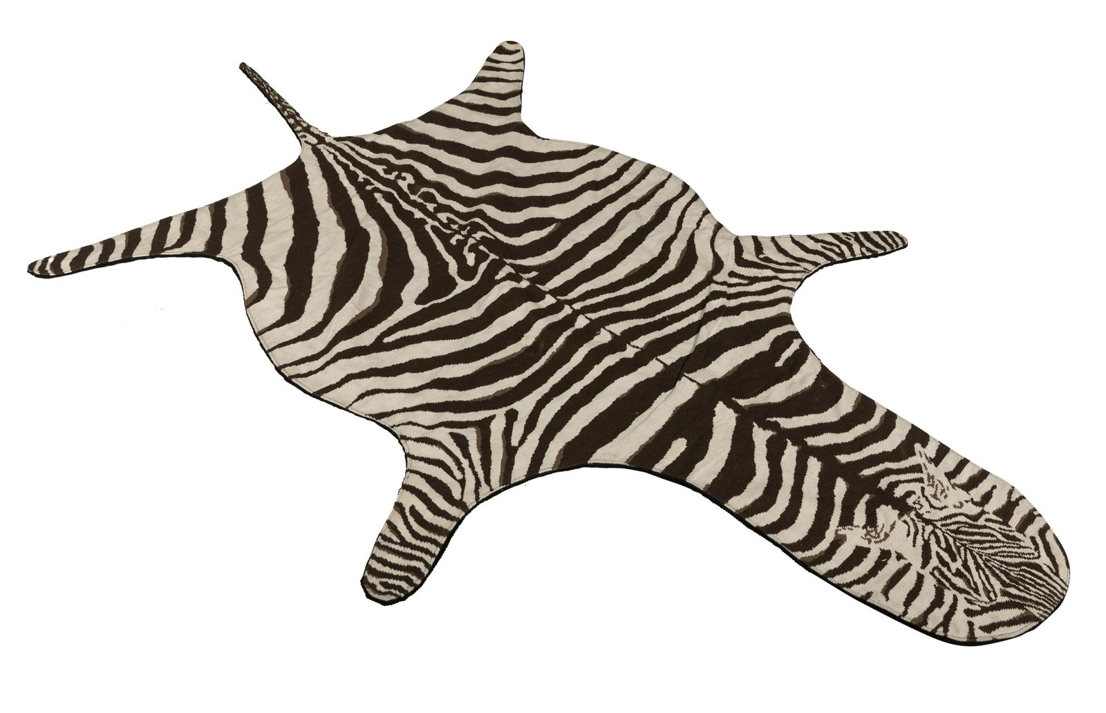 Dransfield & Ross - Needlepoint Zebra Rug (1 of 3)