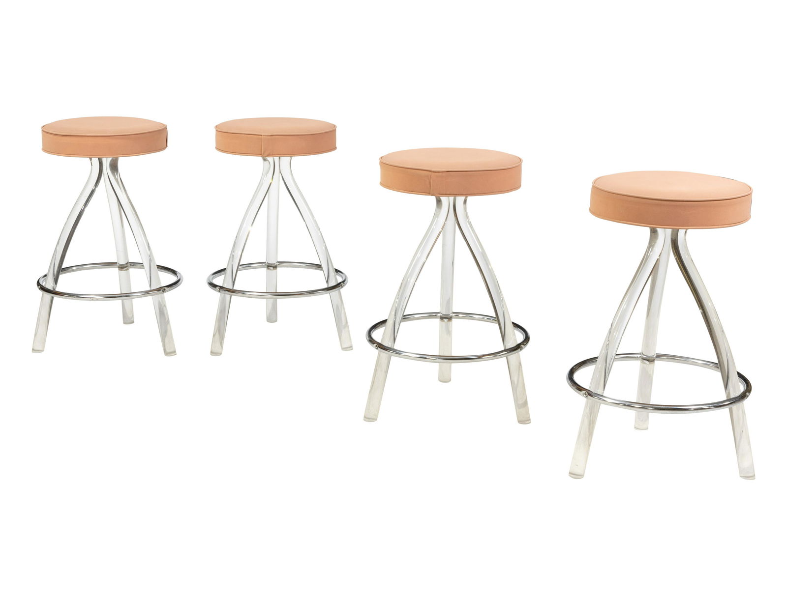 Lucite and Chrome Stools - 4 (1 of 3)