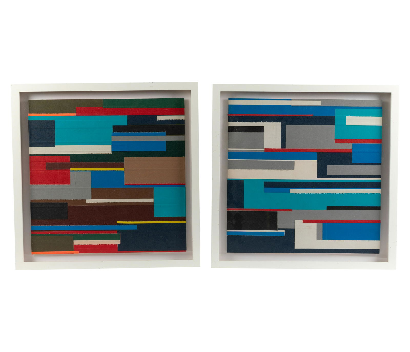 Abstract Fabric Sculptures - Pair (1 of 3)