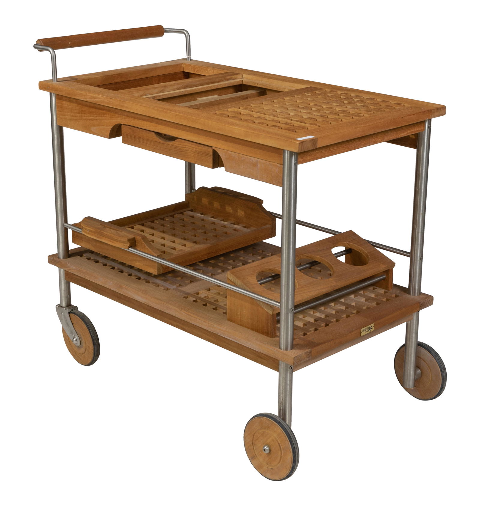 Teak Serving Trolley (1 of 2)