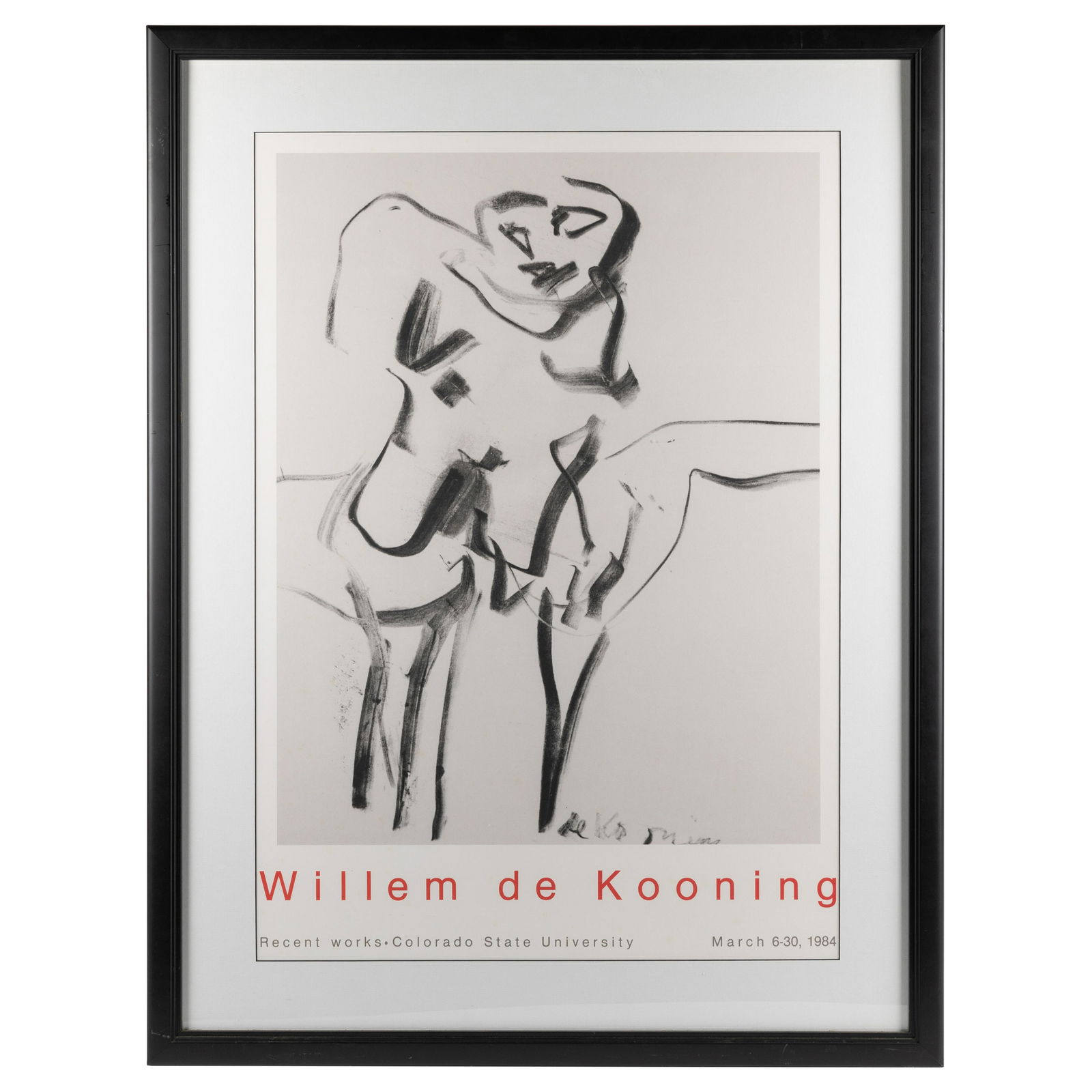 William De Kooning - Exhibition Poster (1 of 2)