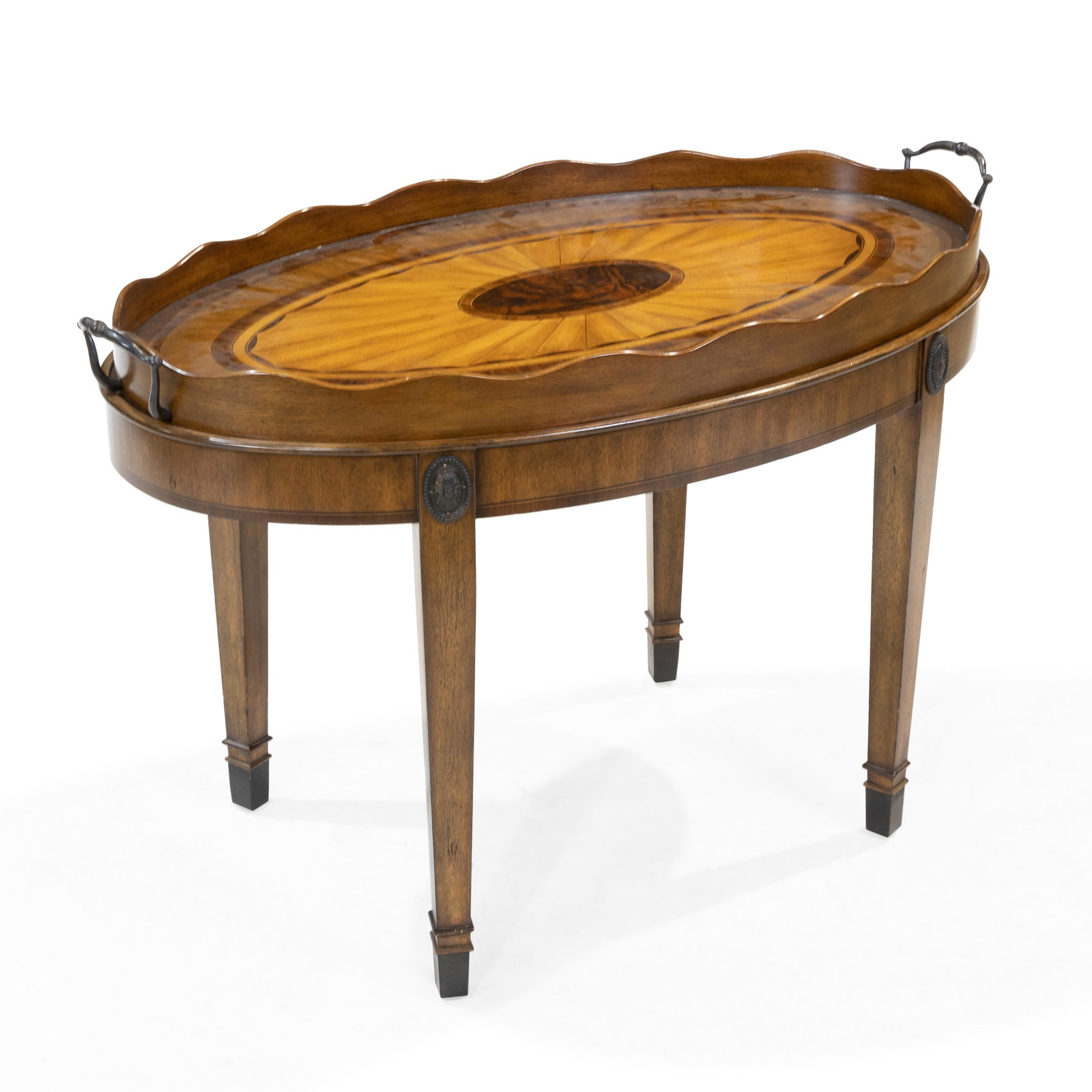 Maitland Smith - Tray Table: Description - Maitland Smith tray table. Dimensions - 23" x 36" x 20"