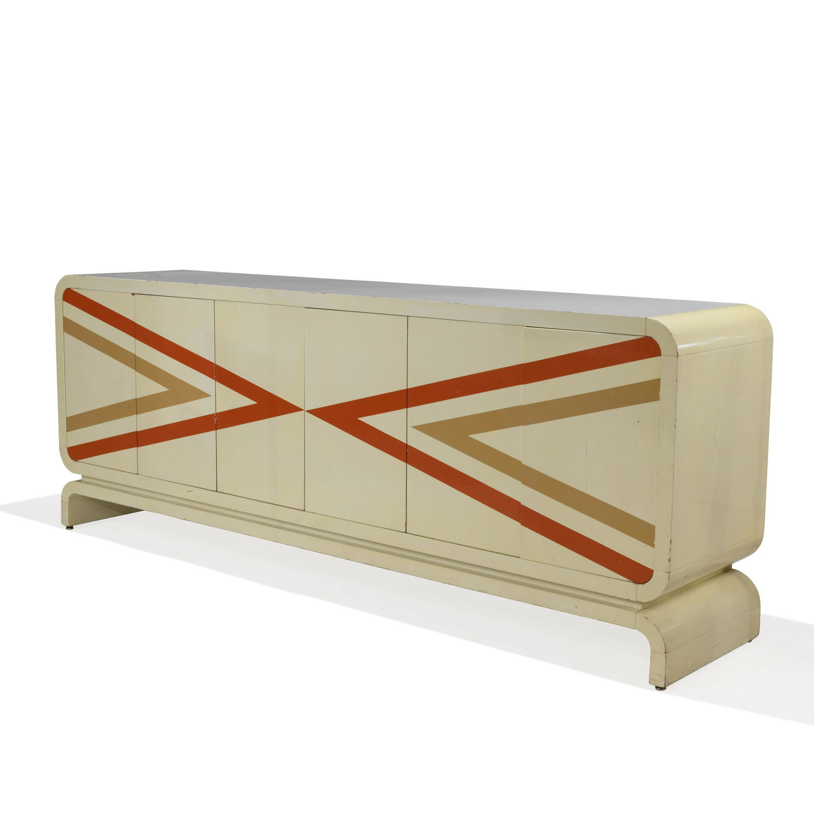 Lacquered Mid Century Credenza (1 of 3)