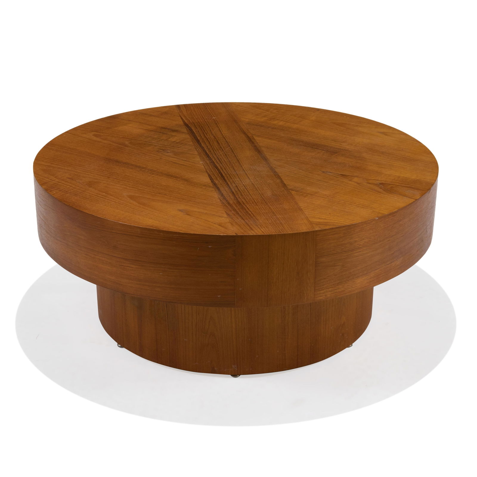 Danish Style Teak Drum Coffee Table (1 of 2)