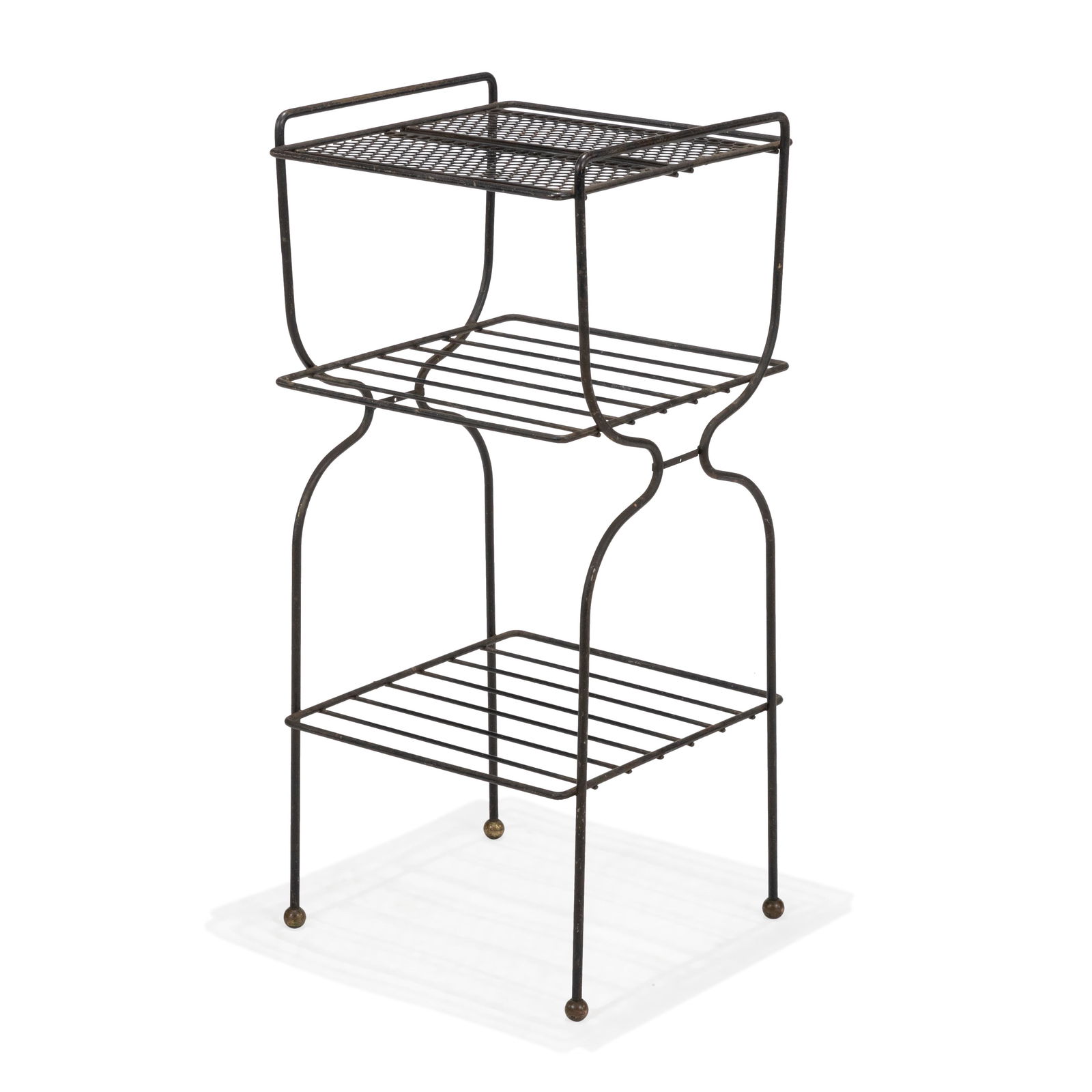 Metal Magazine Rack / End Table (1 of 3)