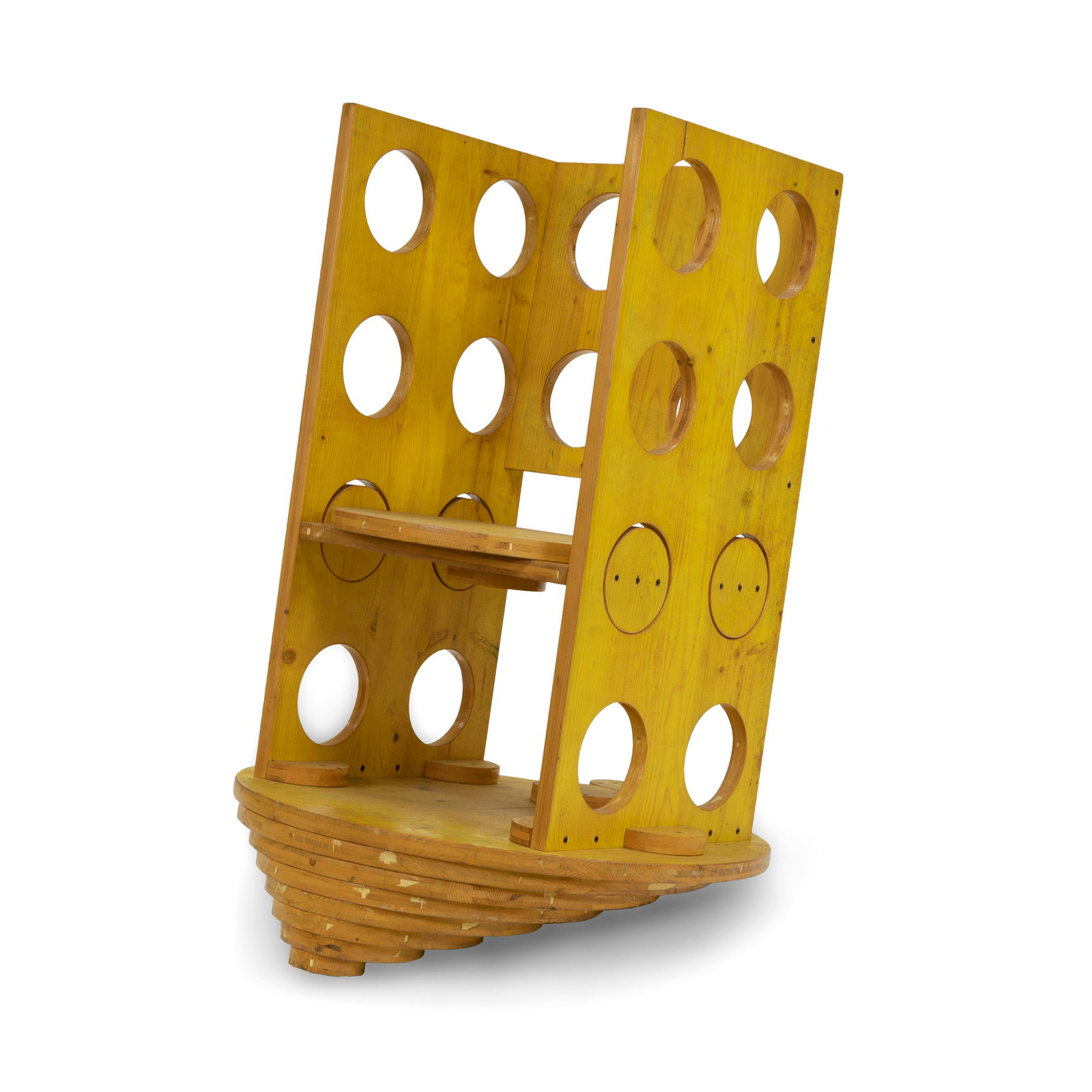 Cesare Leonardi - "Solidi Series" Chair: Description - Cesare Leonardi "Solidi Series" chair. Dimensions - 46" x 31" x 31"