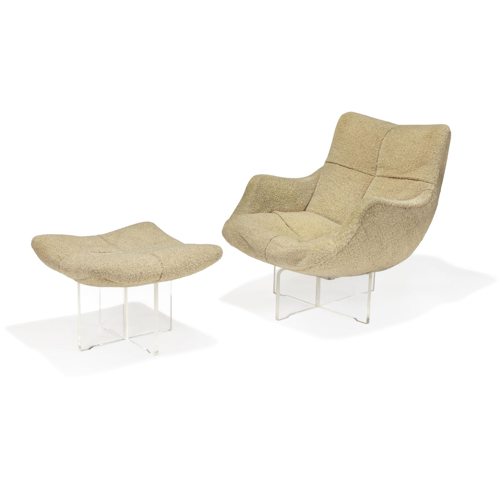 Vladimir Kagan - Cosmos Chair and Ottoman (1 of 4)