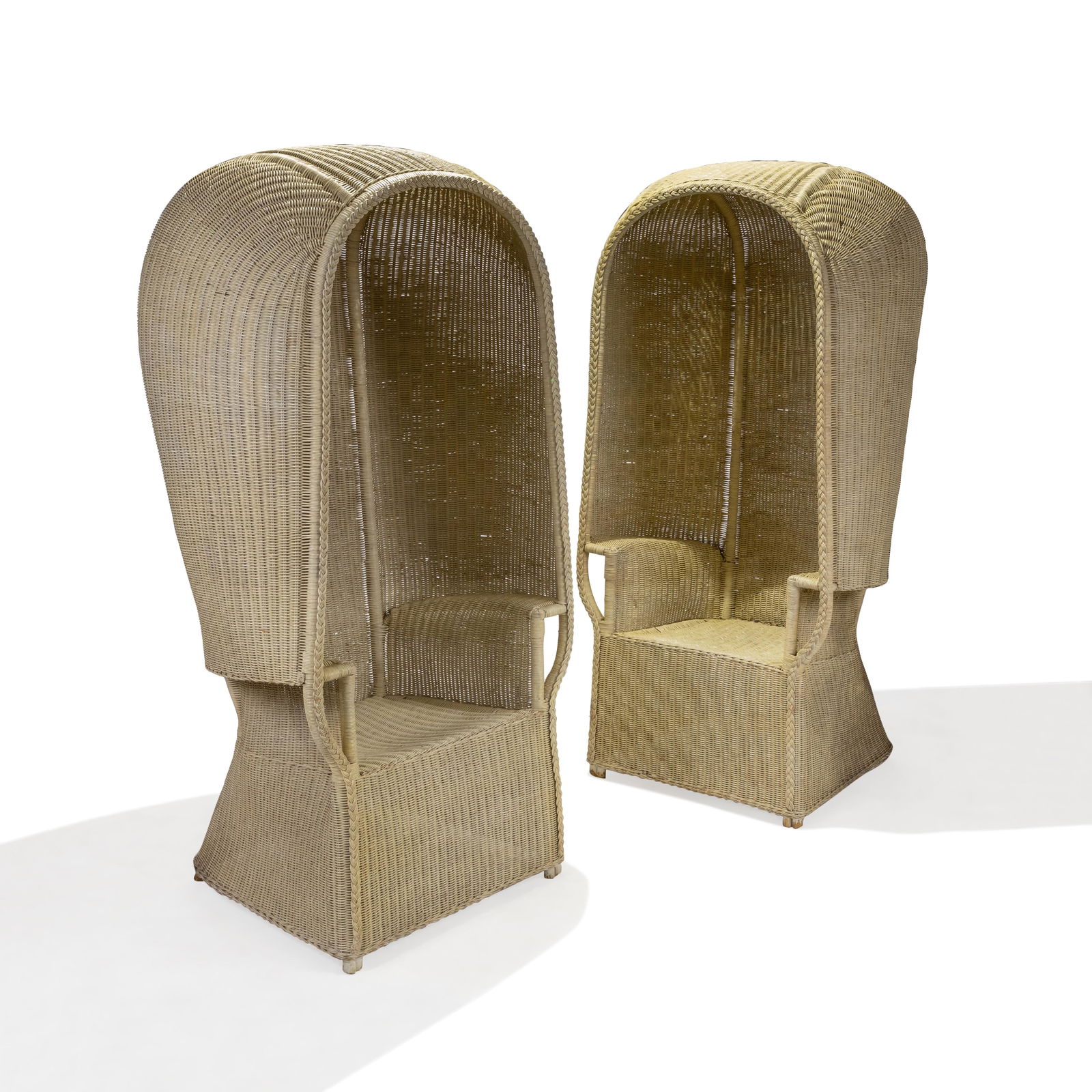 Wicker Porter's Chairs - Pair (1 of 5)