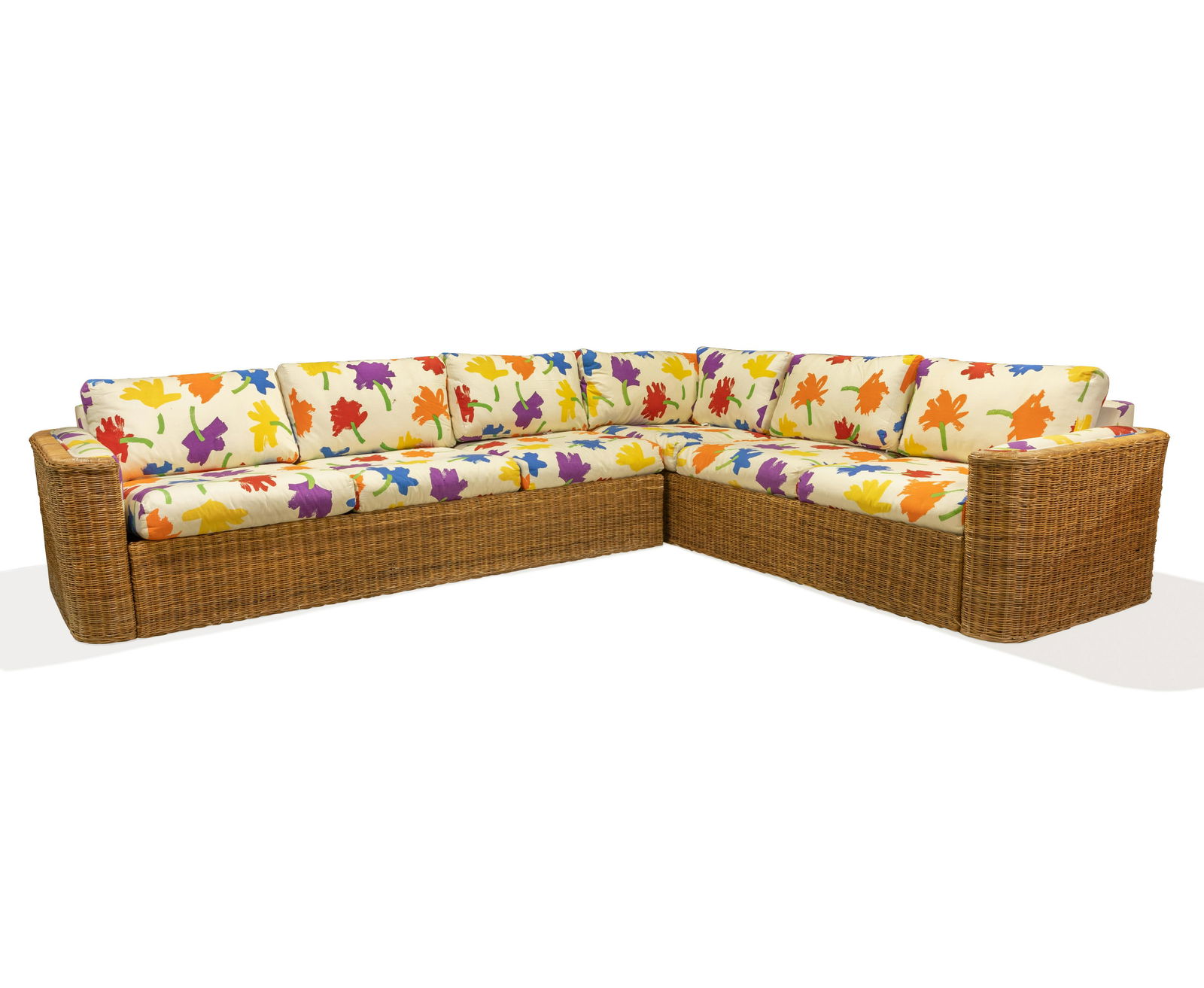Comfort Designs - Wicker Two Part Sofa (1 of 4)