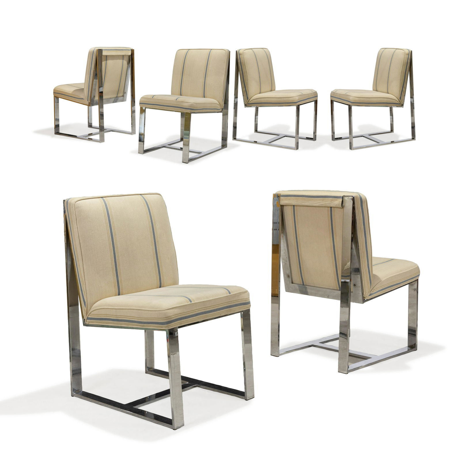 Milo Baughman - Chrome Dining Chairs - Six (1 of 4)