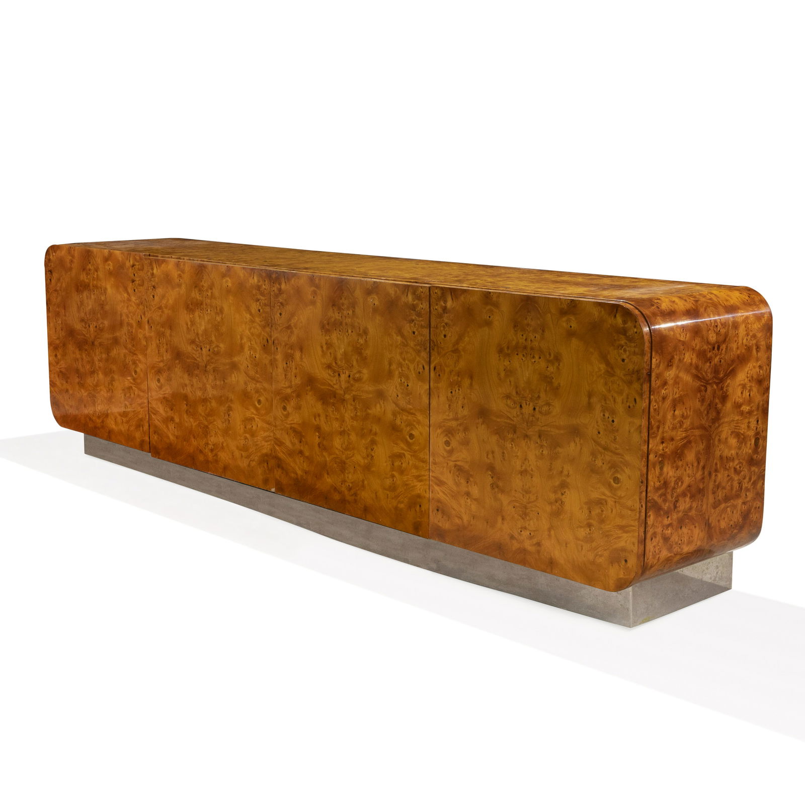 Leon Rosen - Pace - Burl & Chrome Credenza (1 of 11)