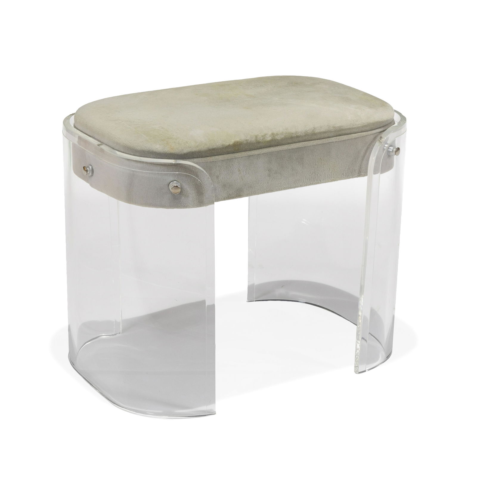 Charles Hollis Jones Style Lucite Bench (1 of 2)